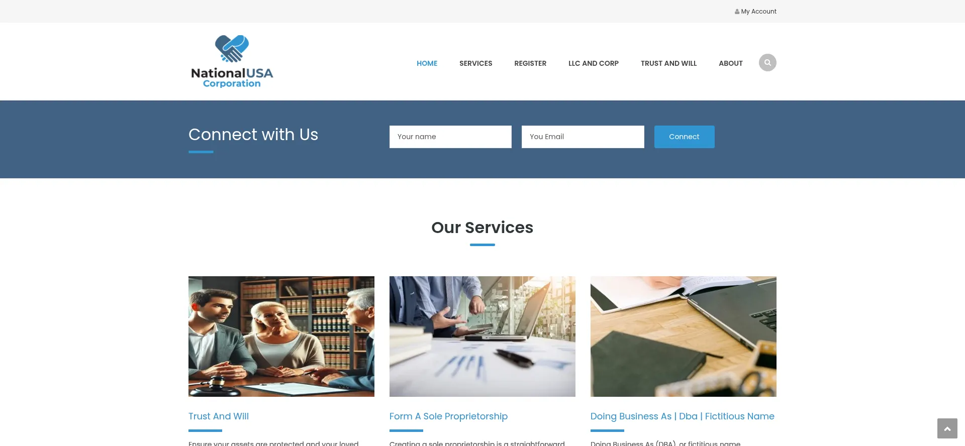 Nationalusacorporation.com Screenshot