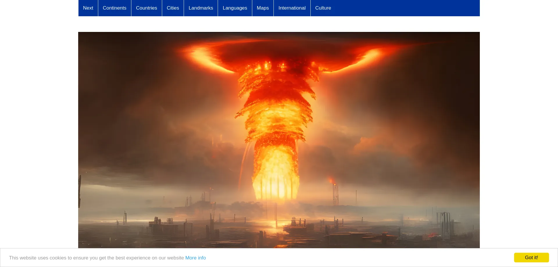 Website screenshot of Nationsonline.org