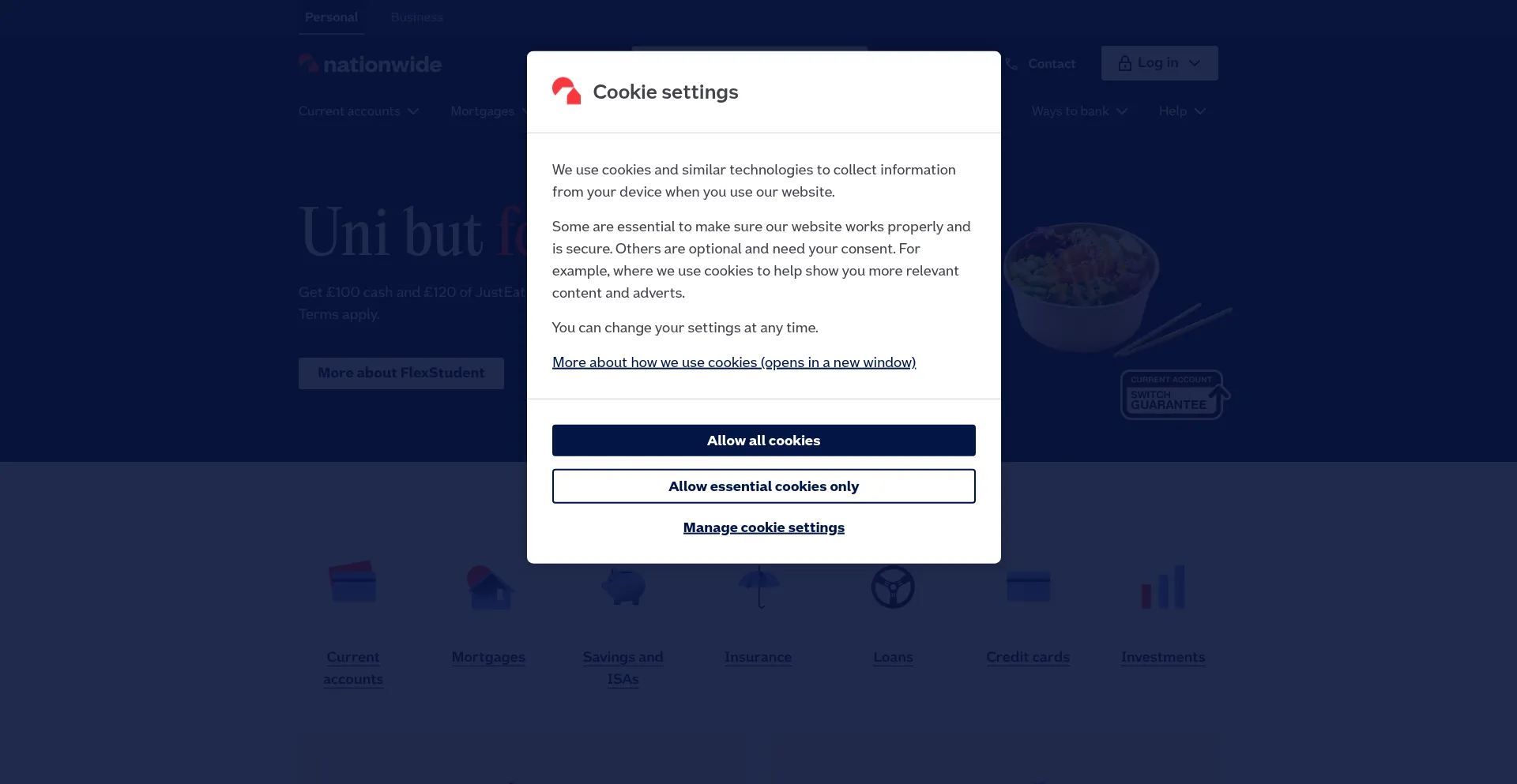 Nationwide.co.uk Screenshot