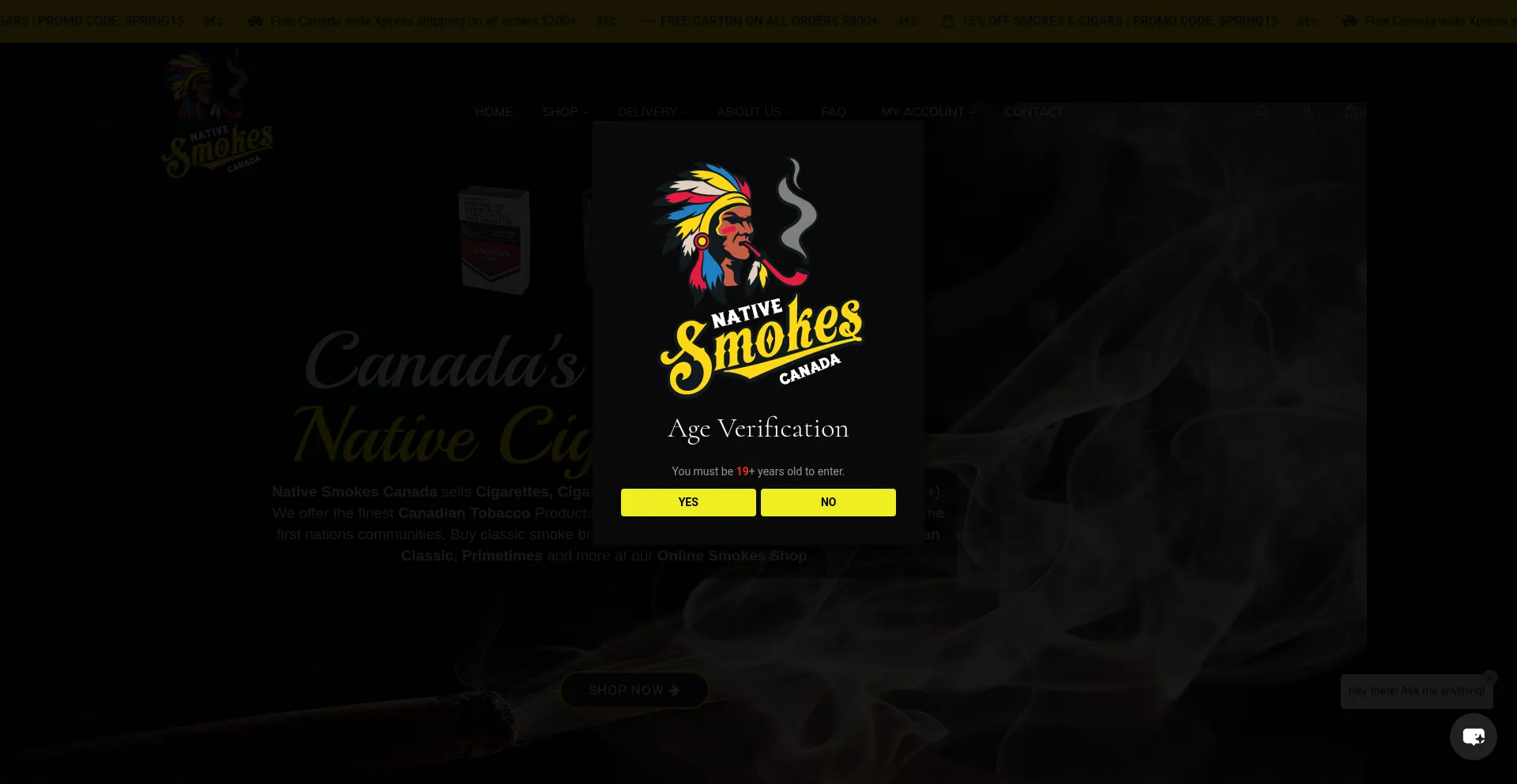 Nativesmokescanada.com