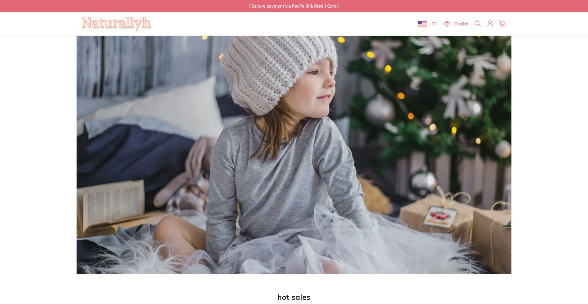 Website screenshot of Naturallyh.com