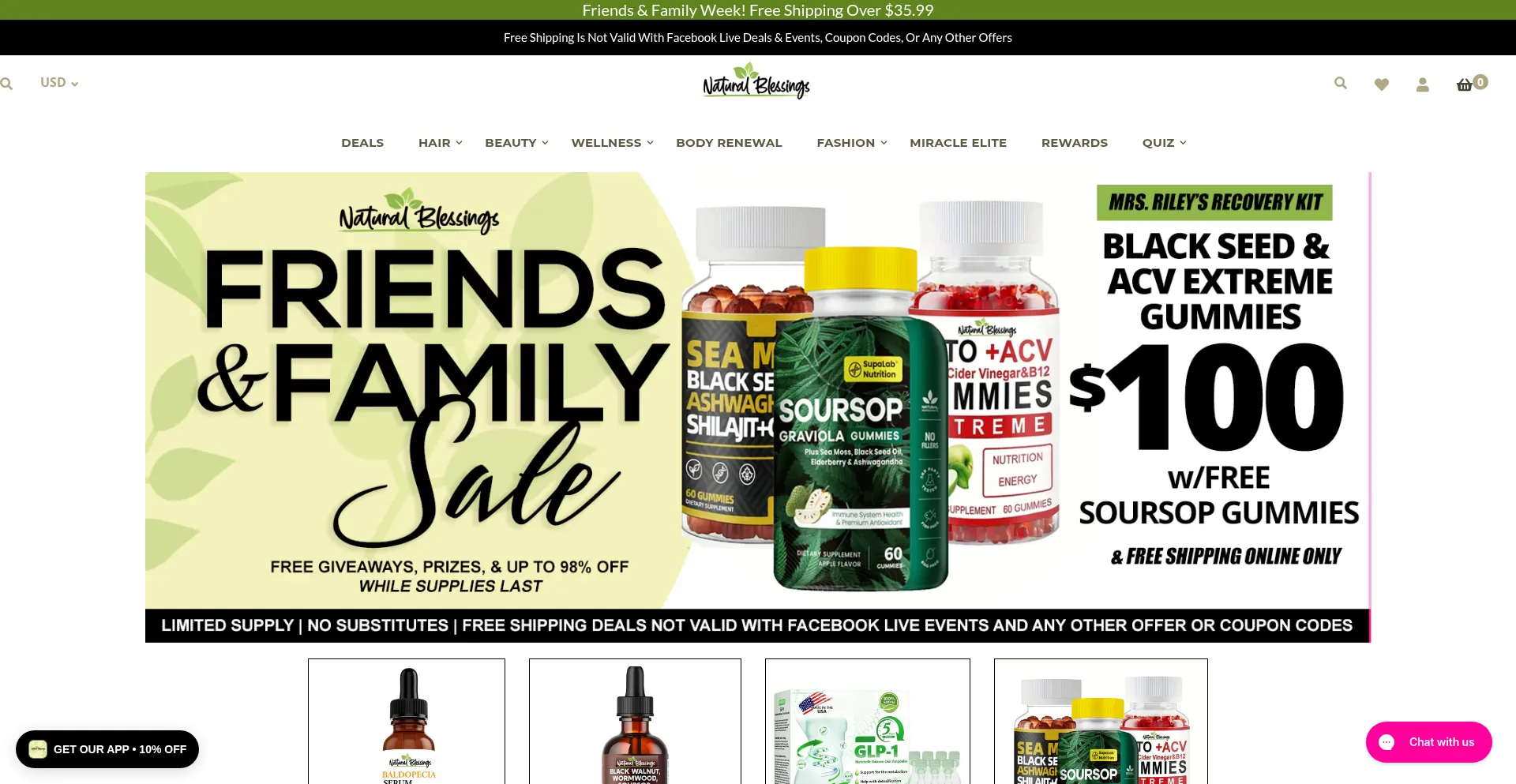 Naturalsblessing.com Screenshot