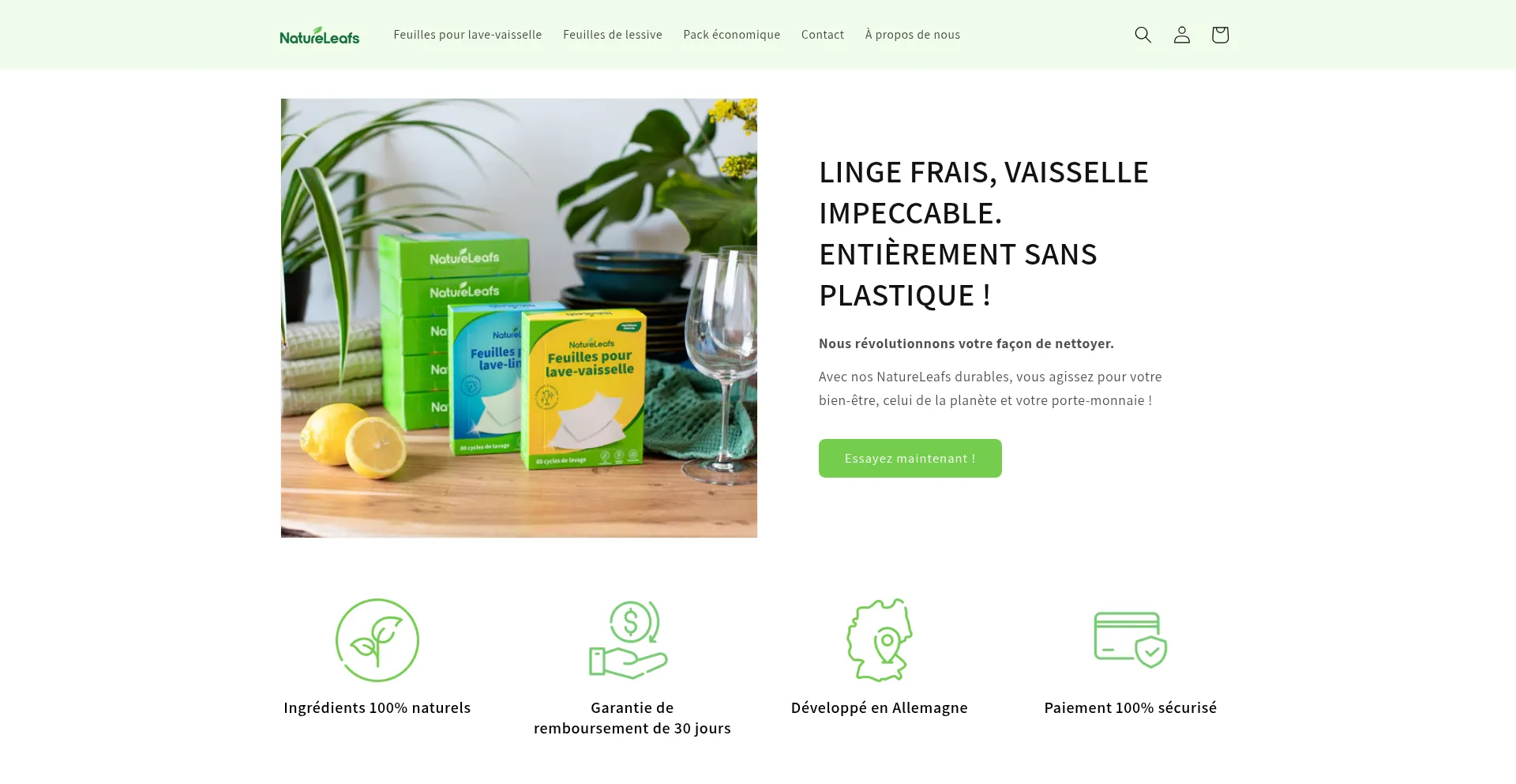 Natureleafs.com Screenshot