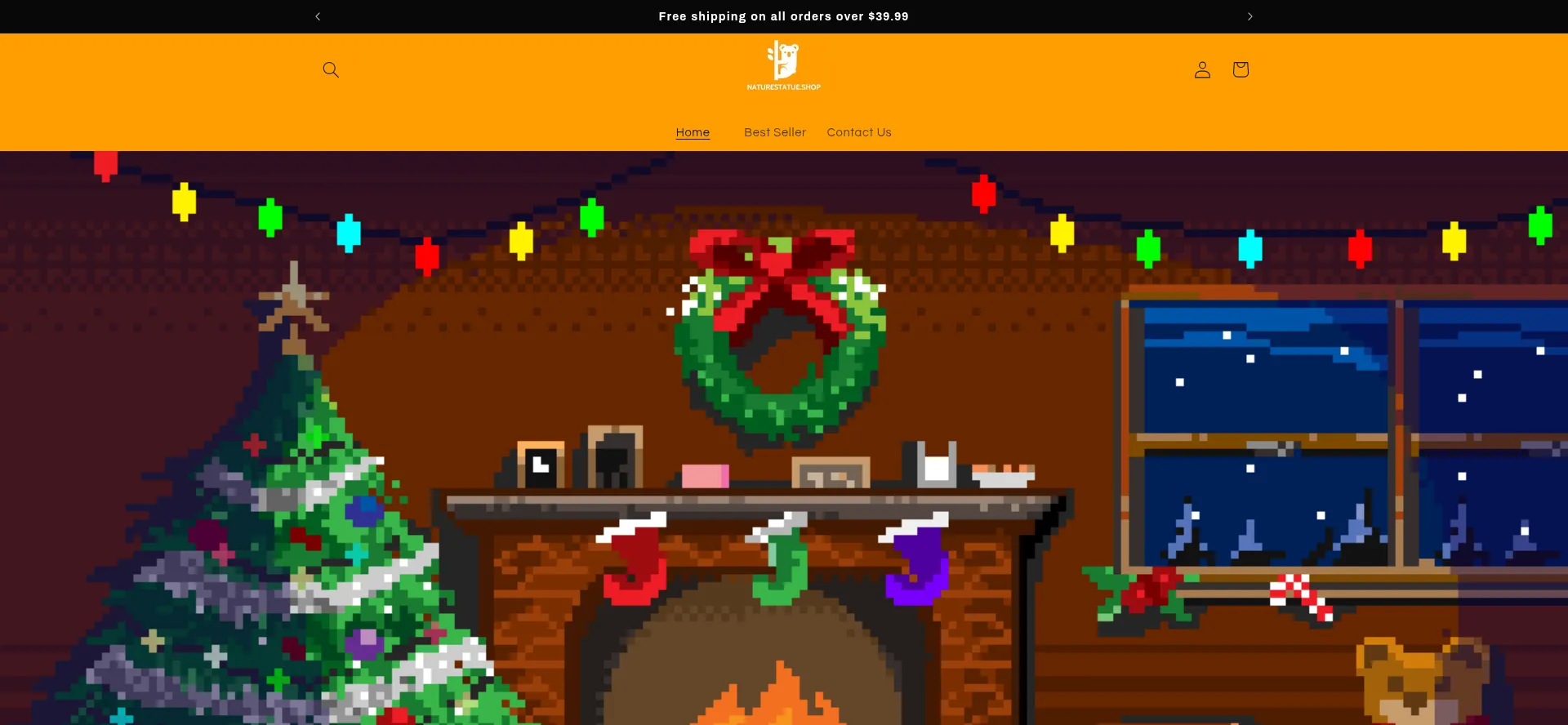 Website screenshot of Naturestatue.shop