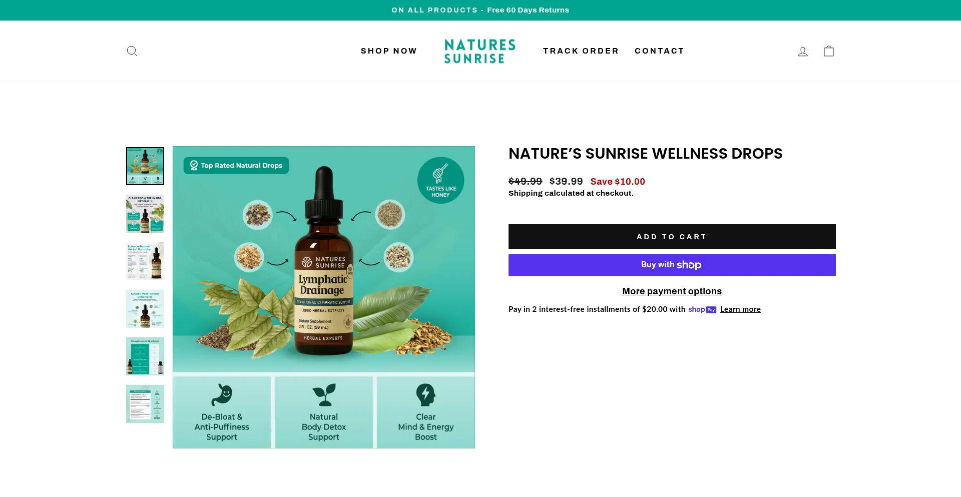 Naturesunrise.com Screenshot