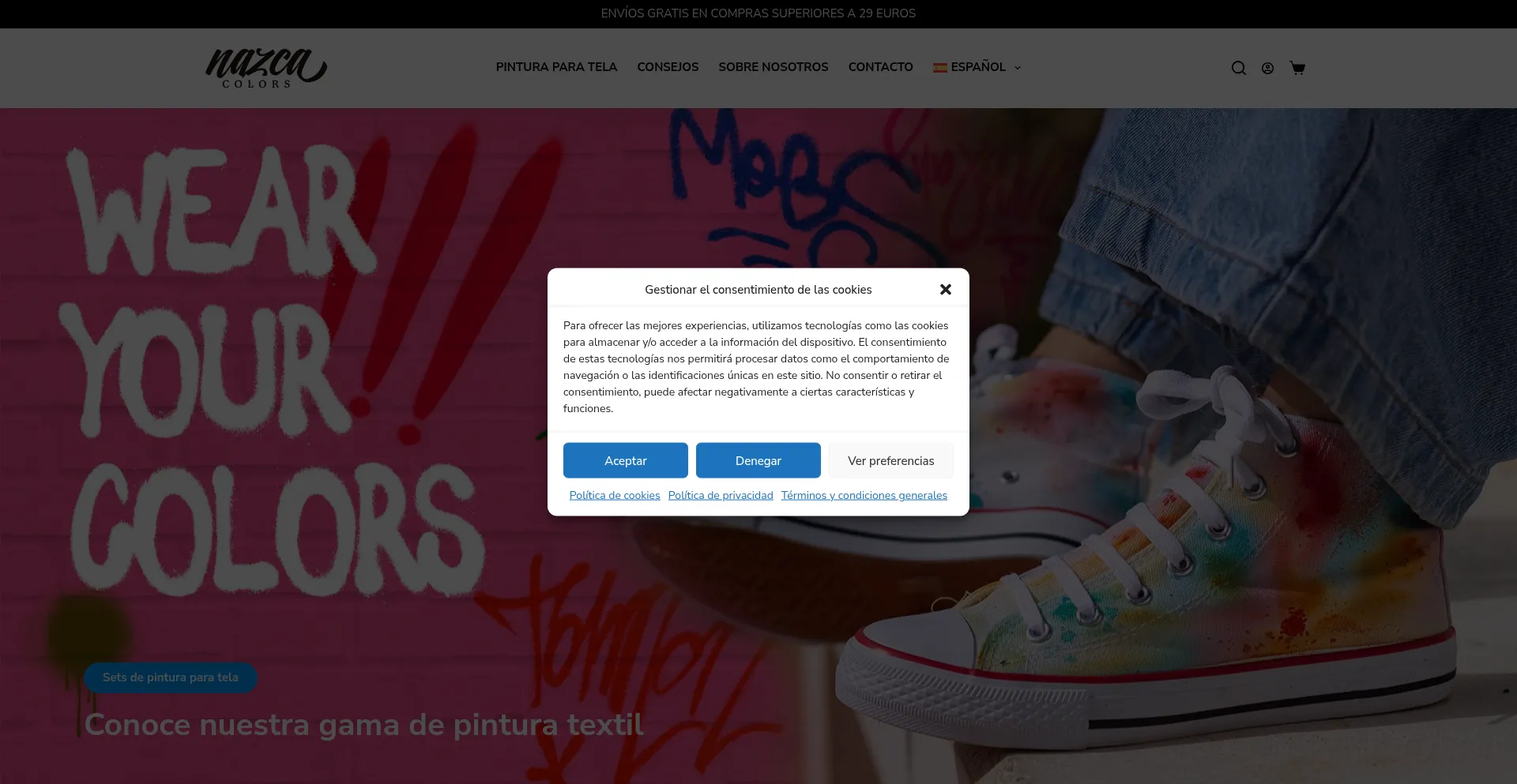Nazcacolors.com Screenshot