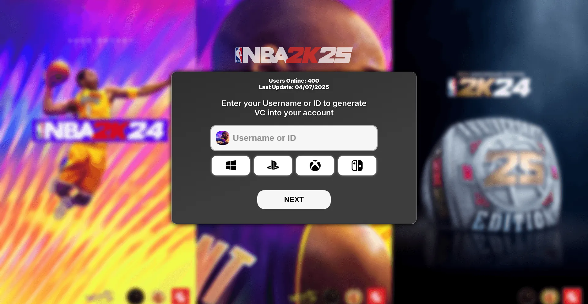 Website screenshot of Nb1k.online