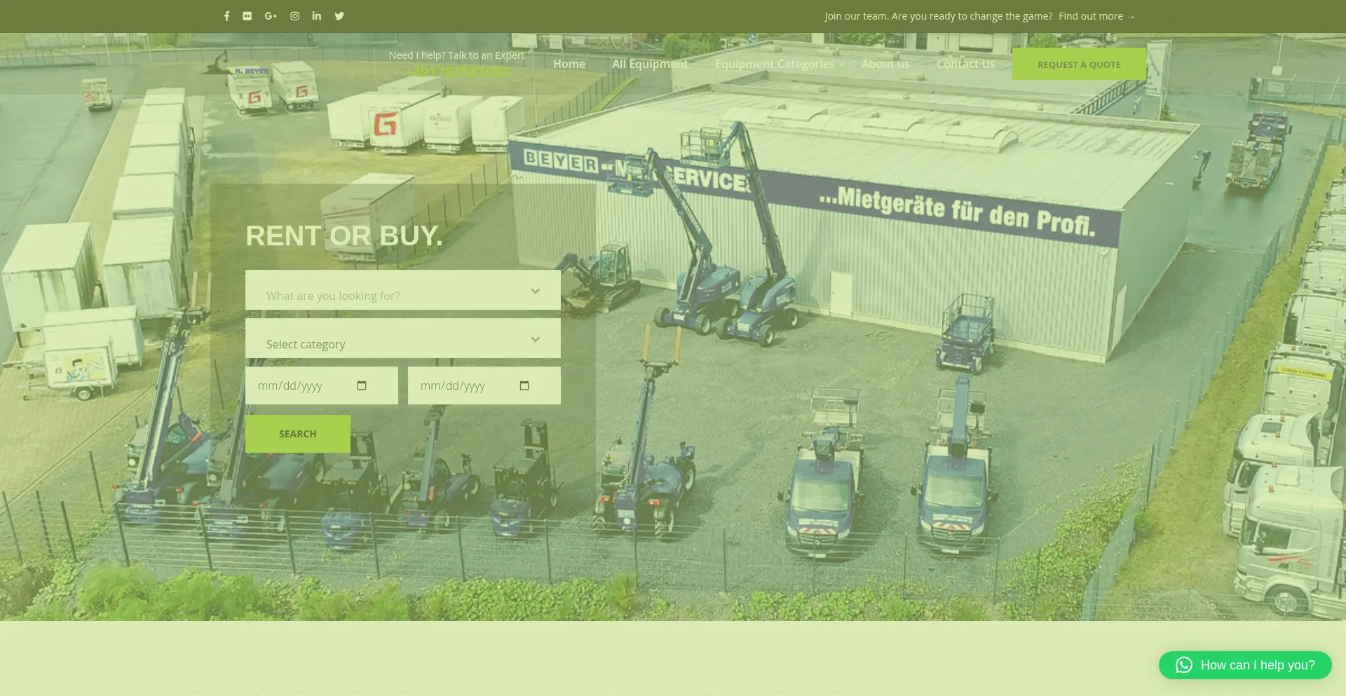 Website screenshot of Nbeyermaschinengmbh.com
