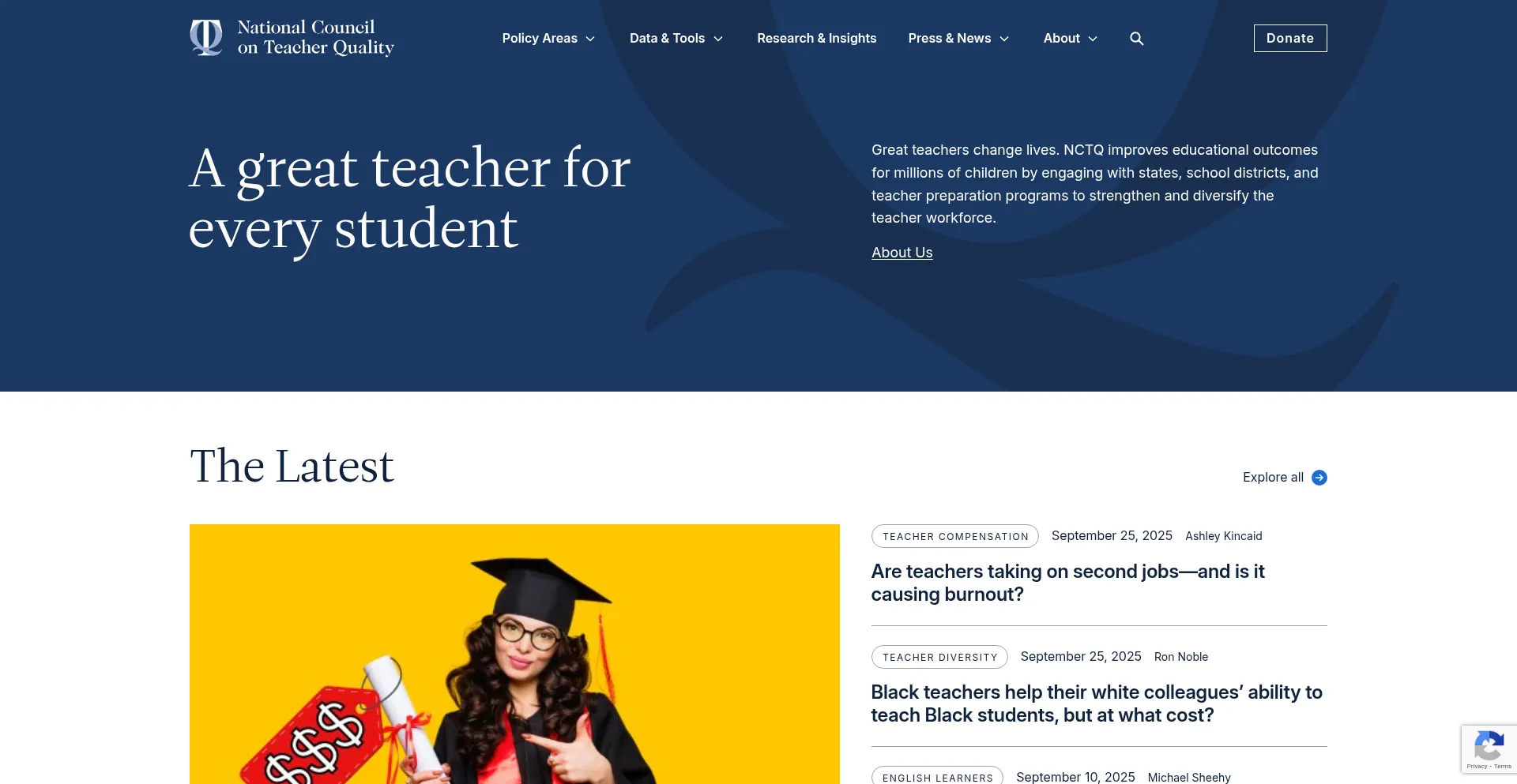 Nctq.org Screenshot