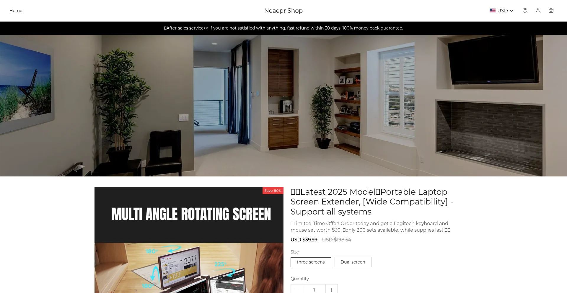 Website screenshot of Neaepr.com