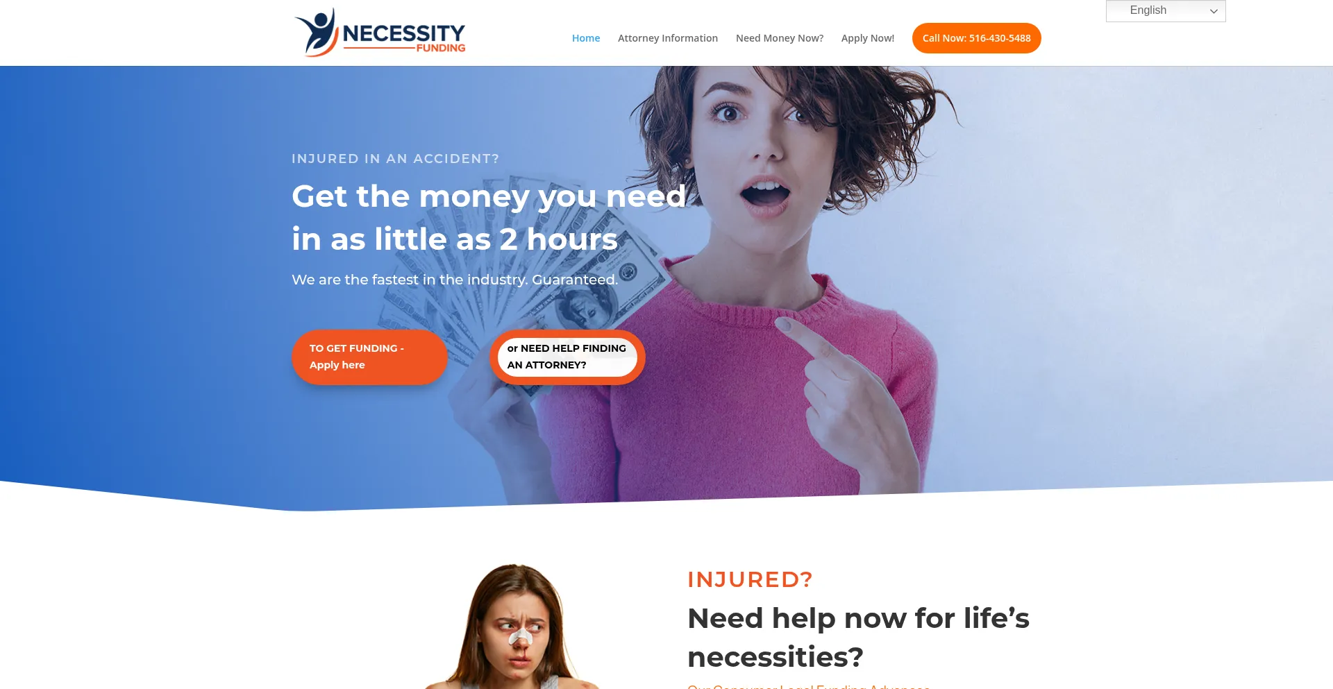 Necessityfunding.com Screenshot