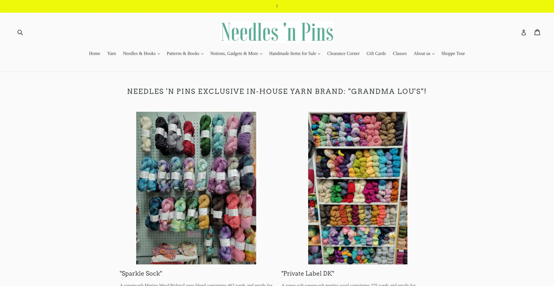 Needlesnpinsyarnshoppe.com