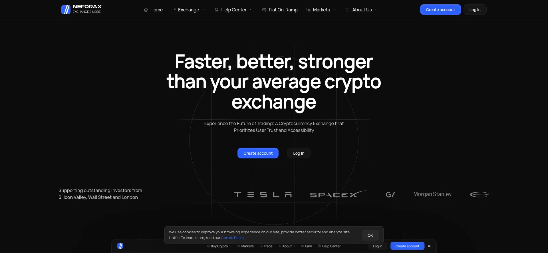 Website screenshot of Neforax.com
