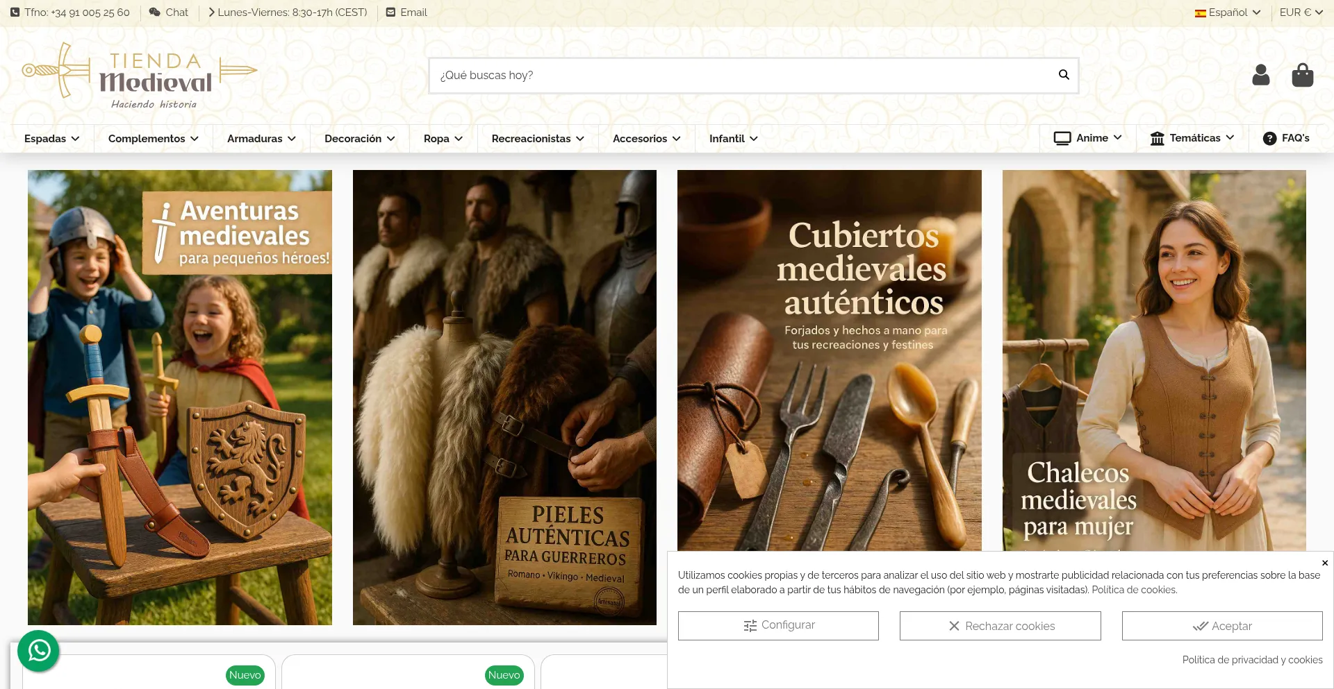 Negozio-medievale.it Screenshot