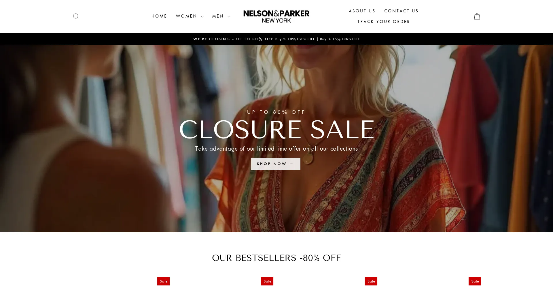 Website screenshot of Nelsonandparker.com