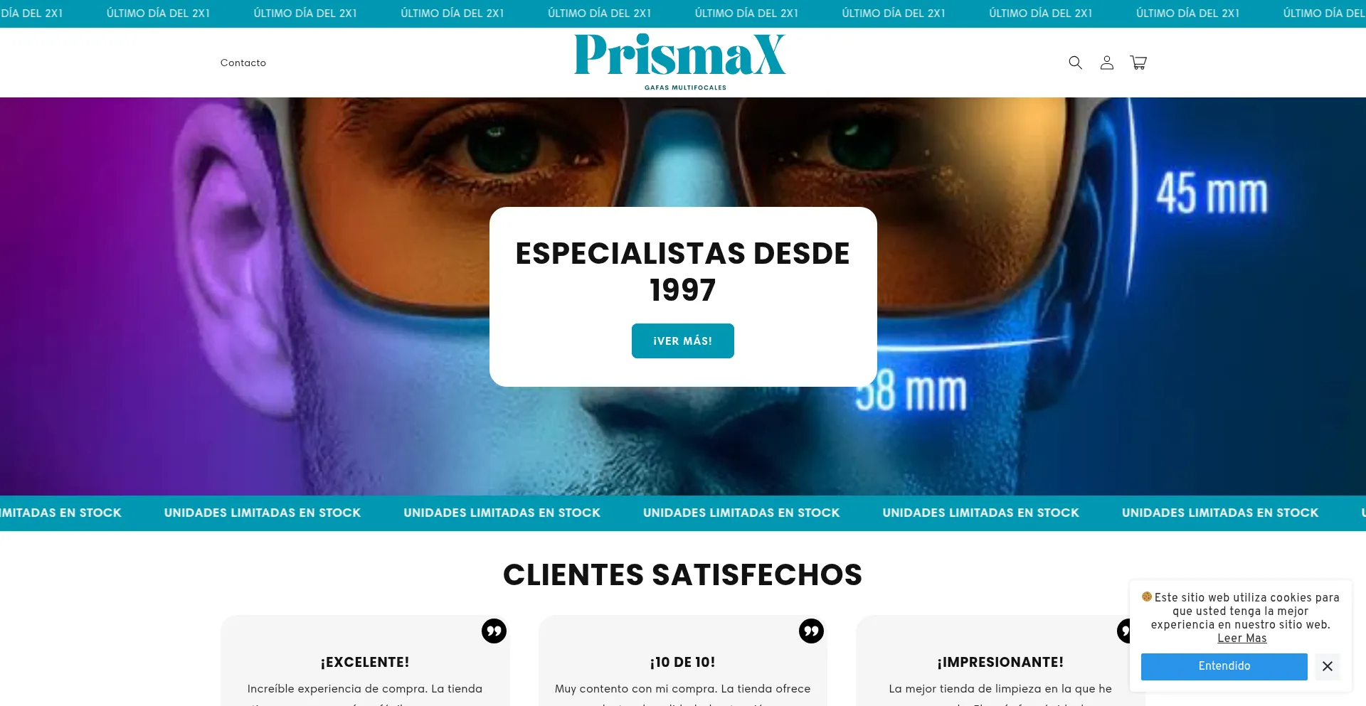 Website screenshot of Neotek.es