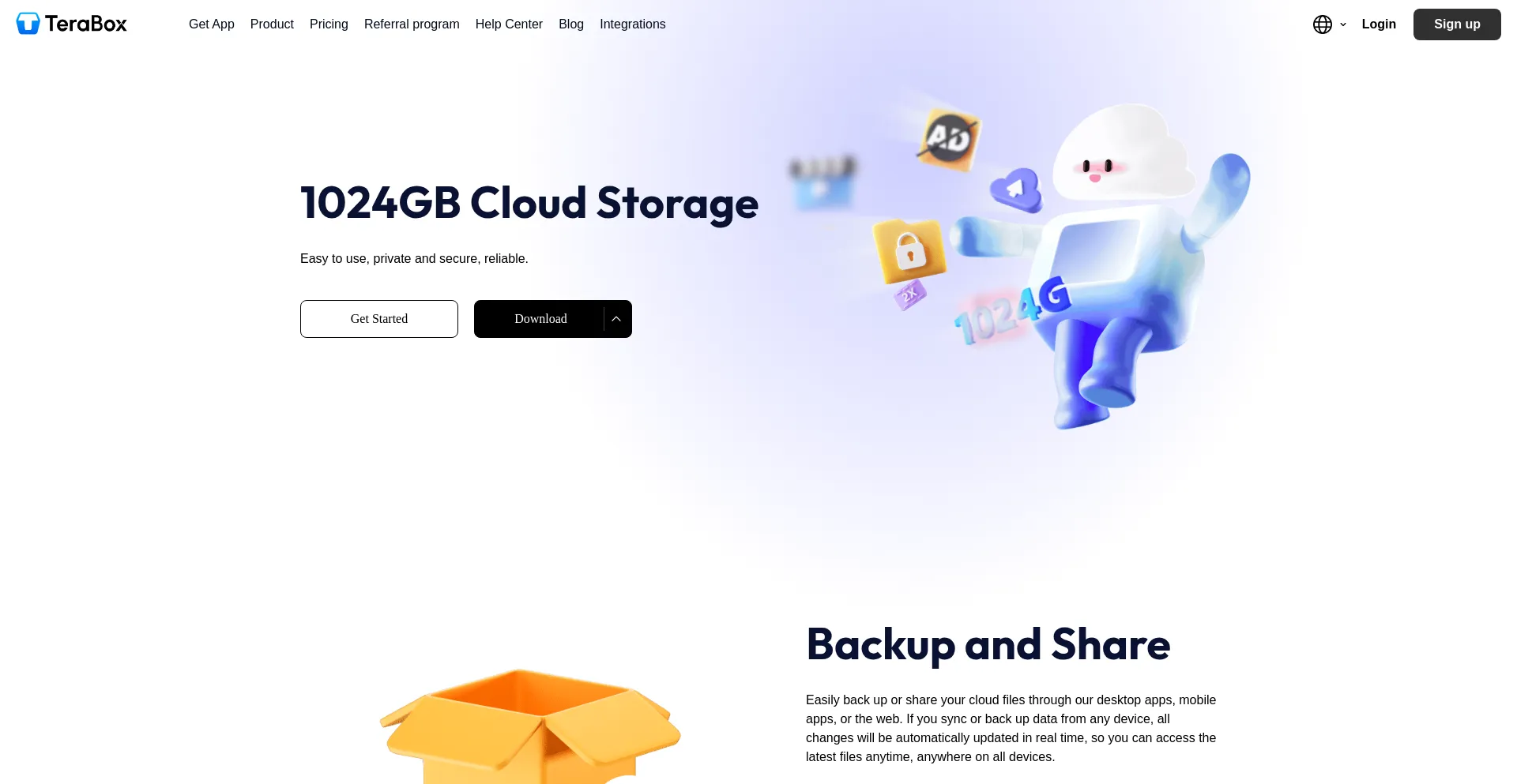 Website screenshot of Nephobox.com