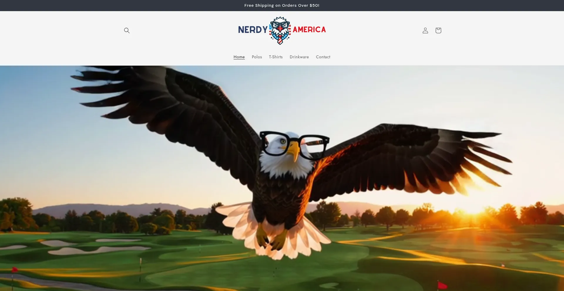 Website screenshot of Nerdyamerica.com