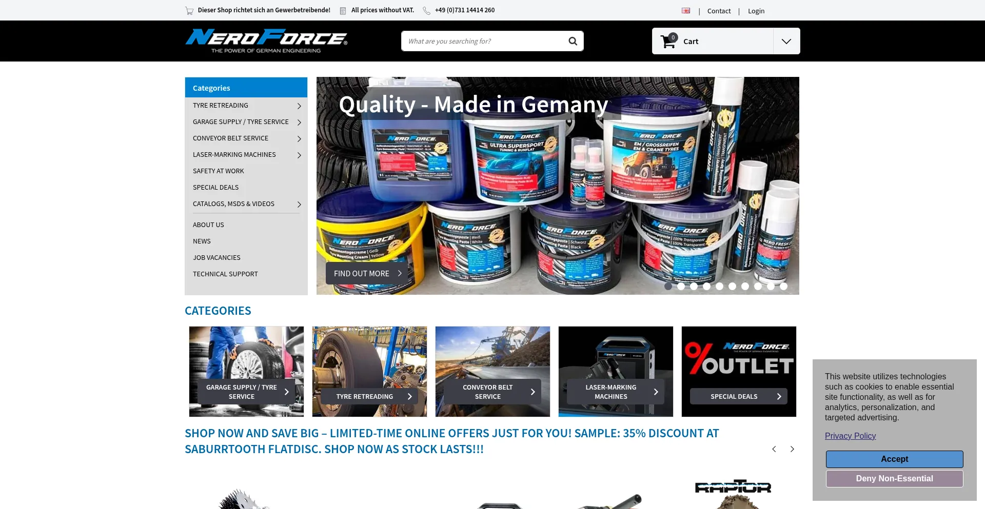 Neroforce.com Screenshot