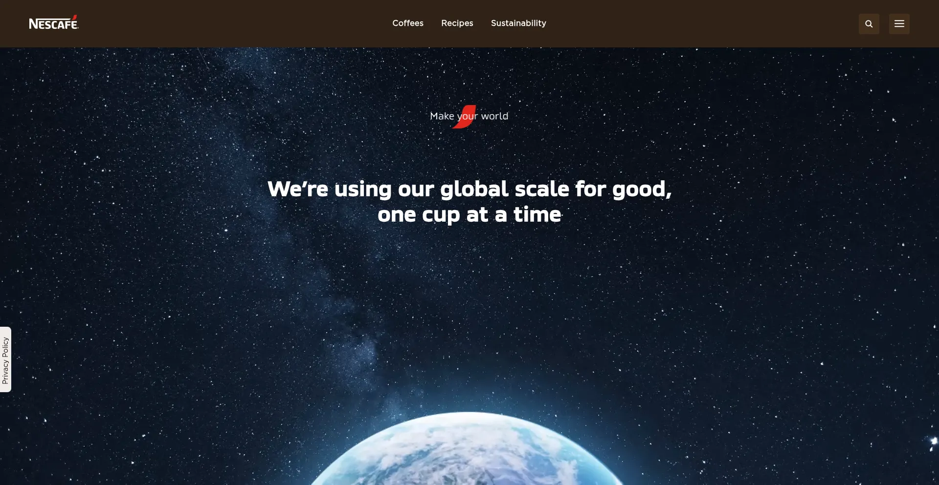 Nescafe.com Screenshot