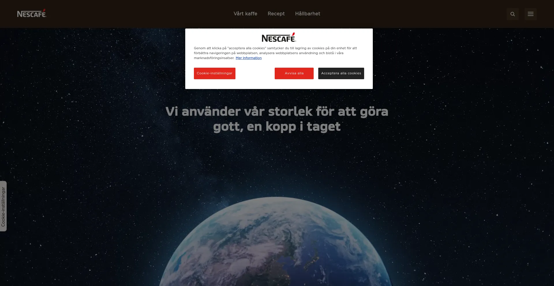 Nescafe.se Screenshot