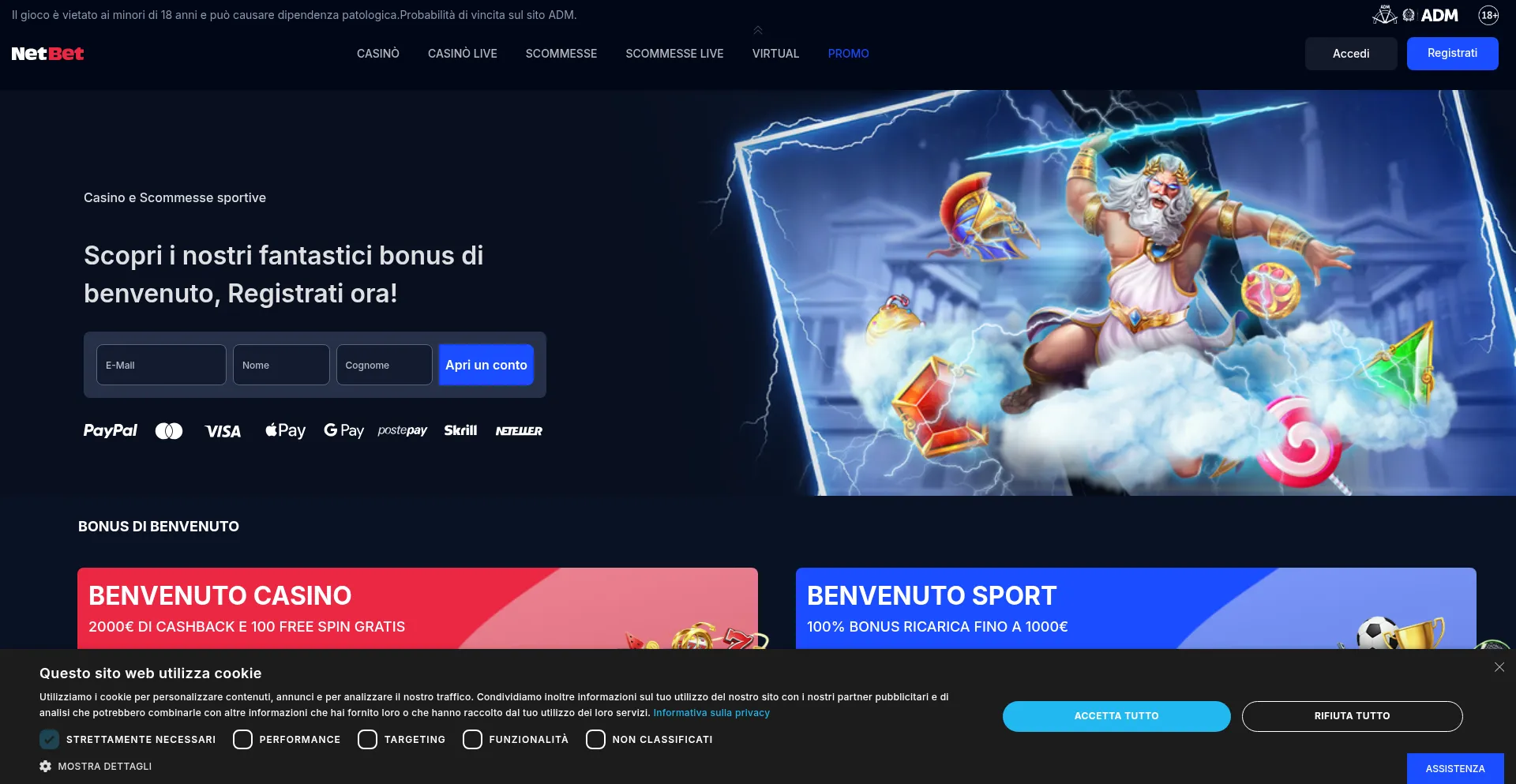 Netbet.it Screenshot