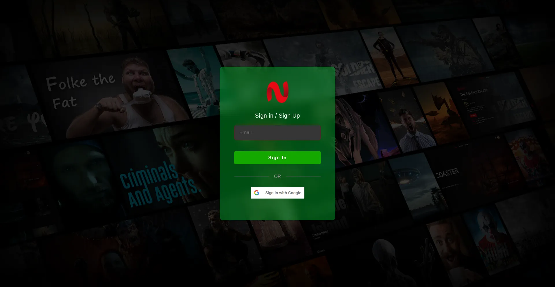 Website screenshot of Netfree2.cc