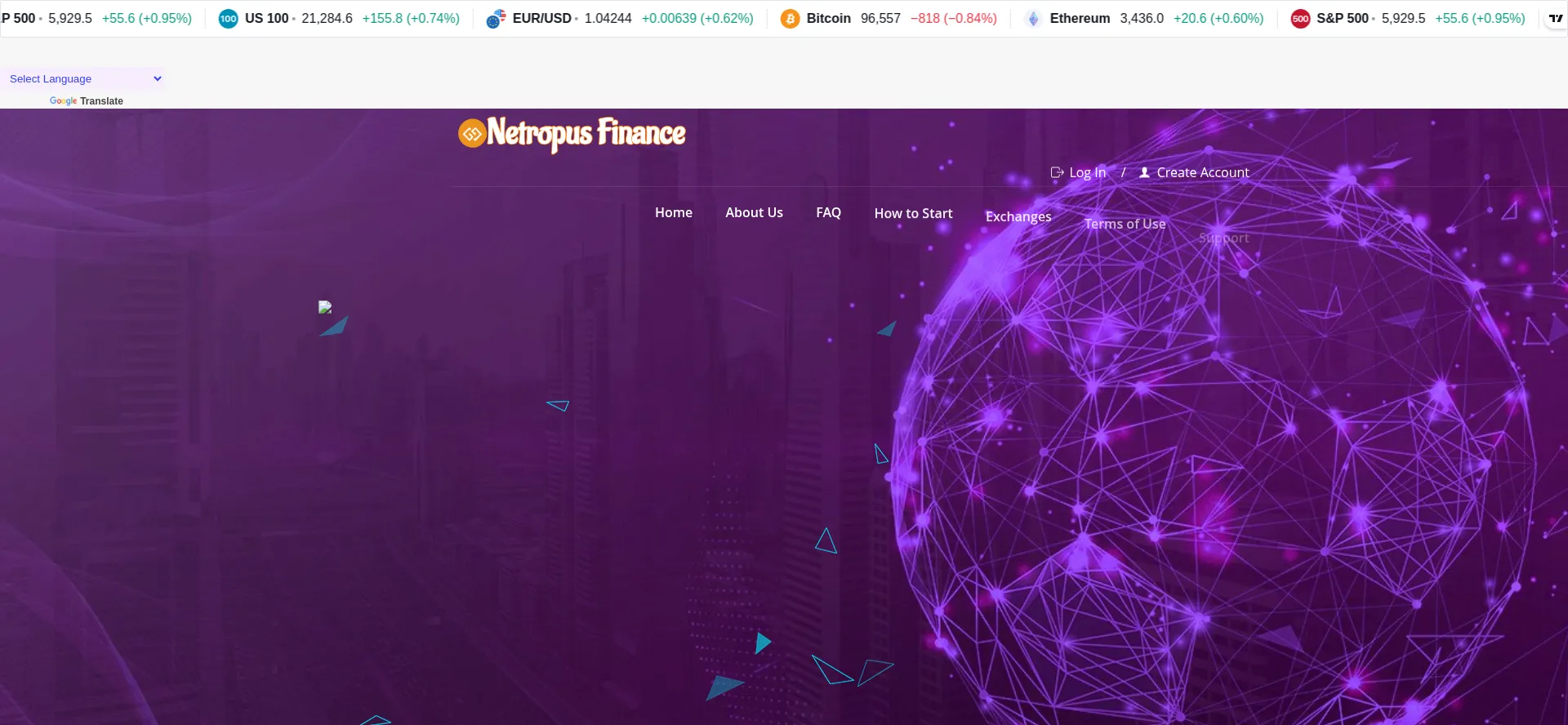 Netropus-finance.live Screenshot