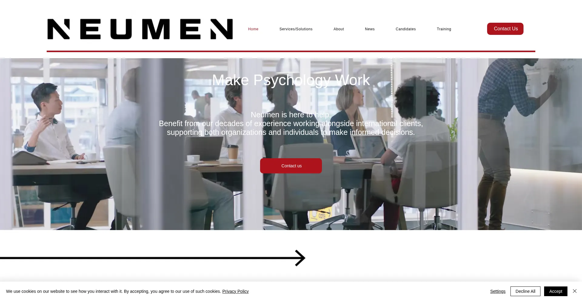 Website screenshot of Neumen.nl