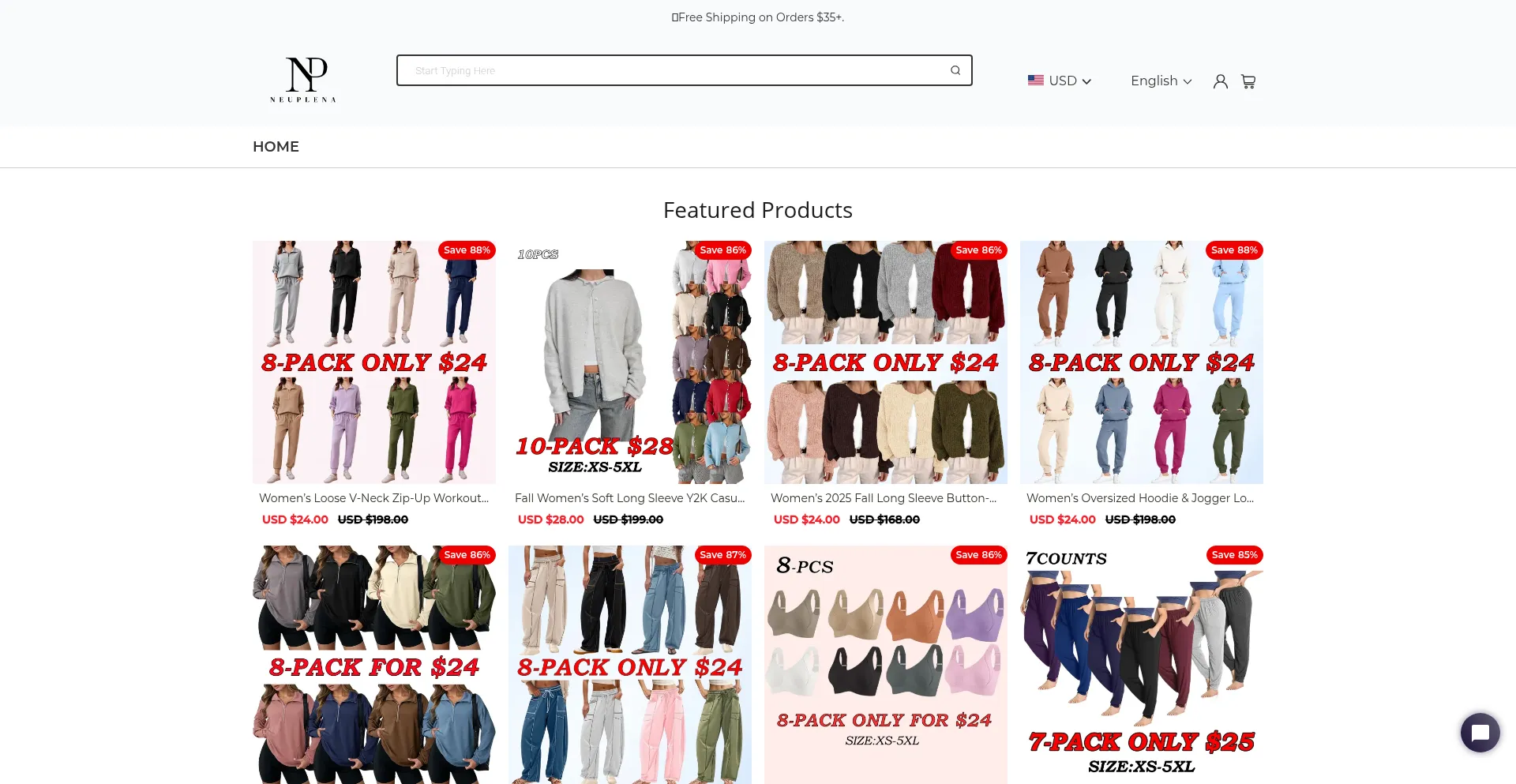 Website screenshot of Neuplena.com