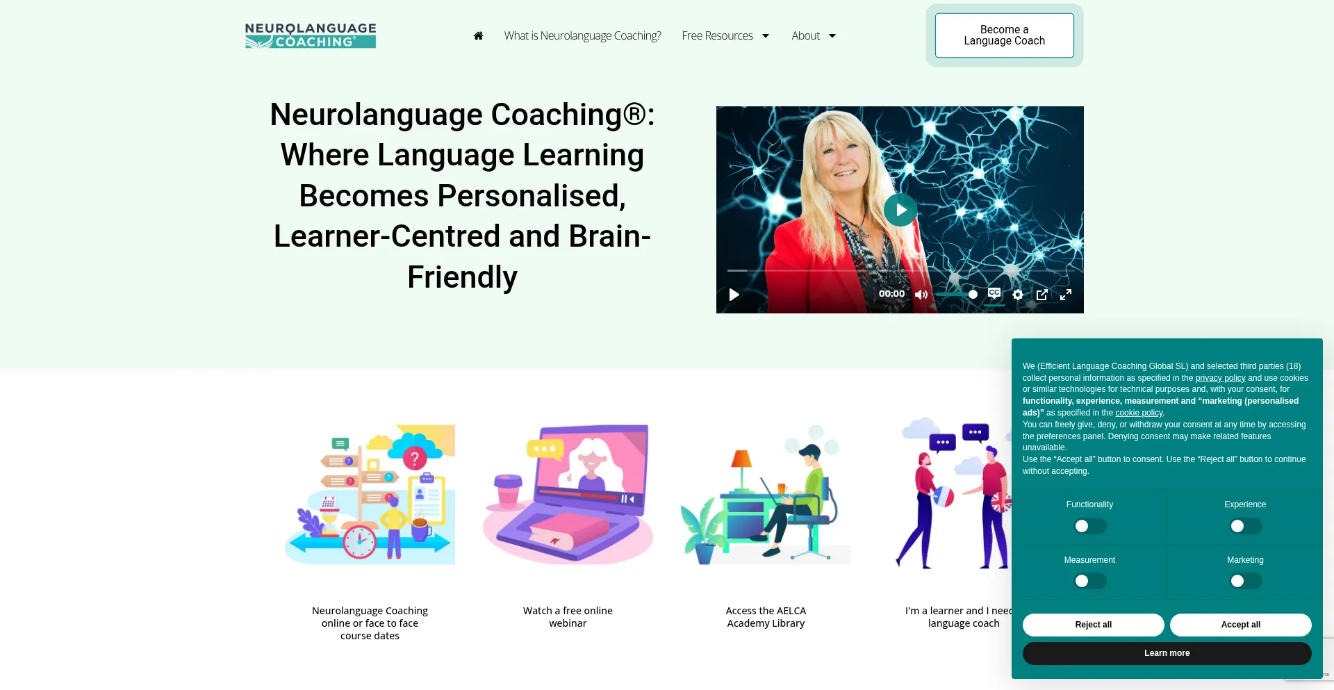 Neurolanguagecoaching.com Screenshot