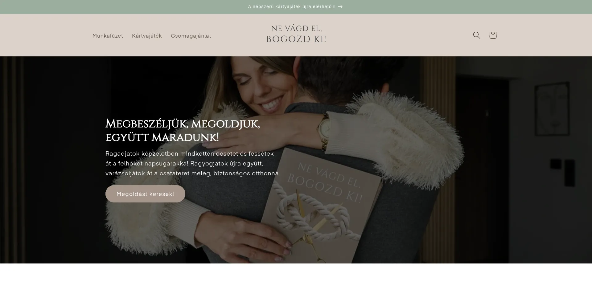 Website screenshot of Nevagdelbogozdki.hu