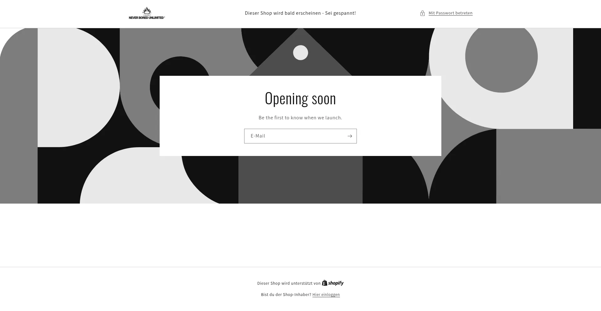 Website screenshot of Never-bored-unlimited.de