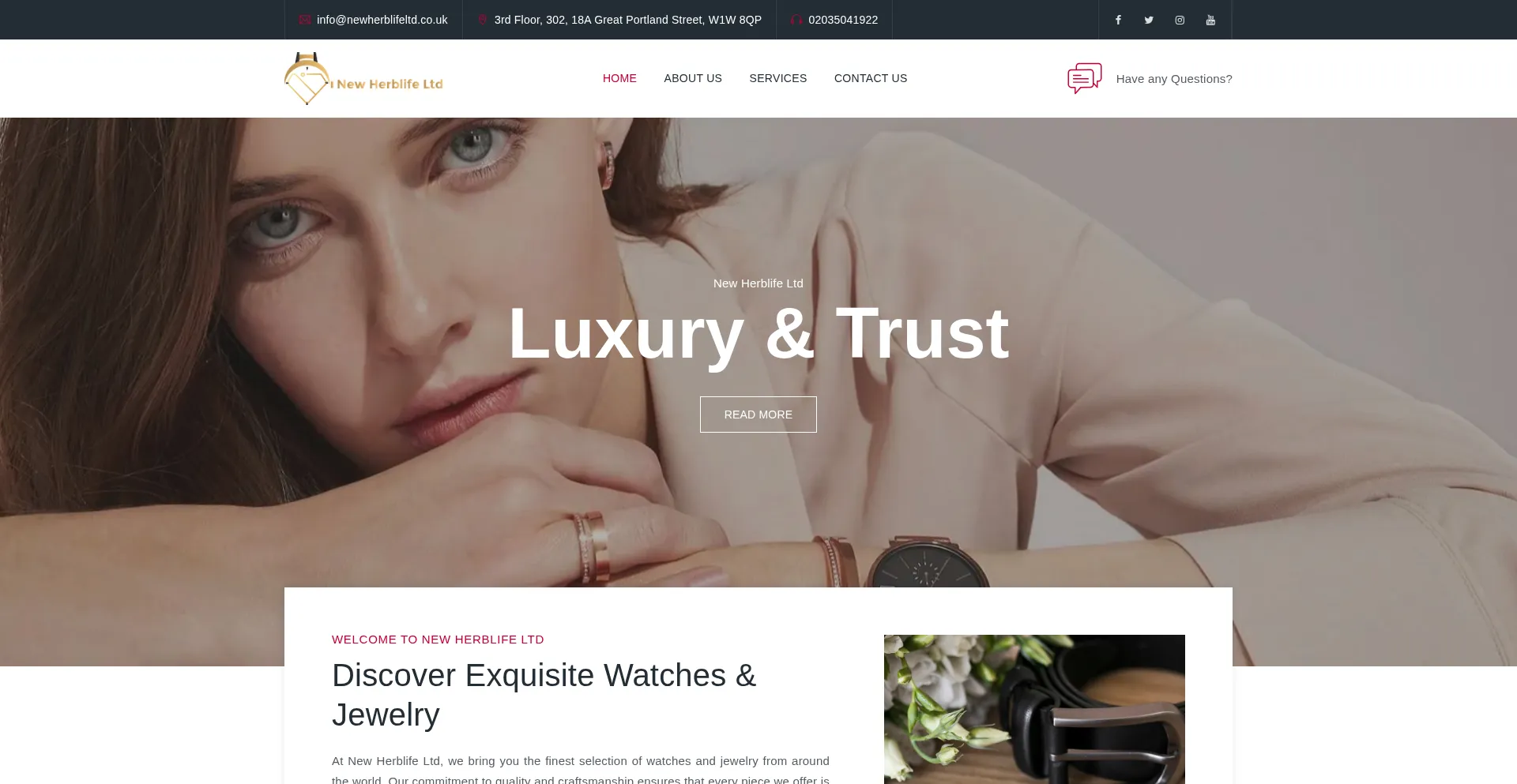 Newherblifeltd.co.uk Screenshot