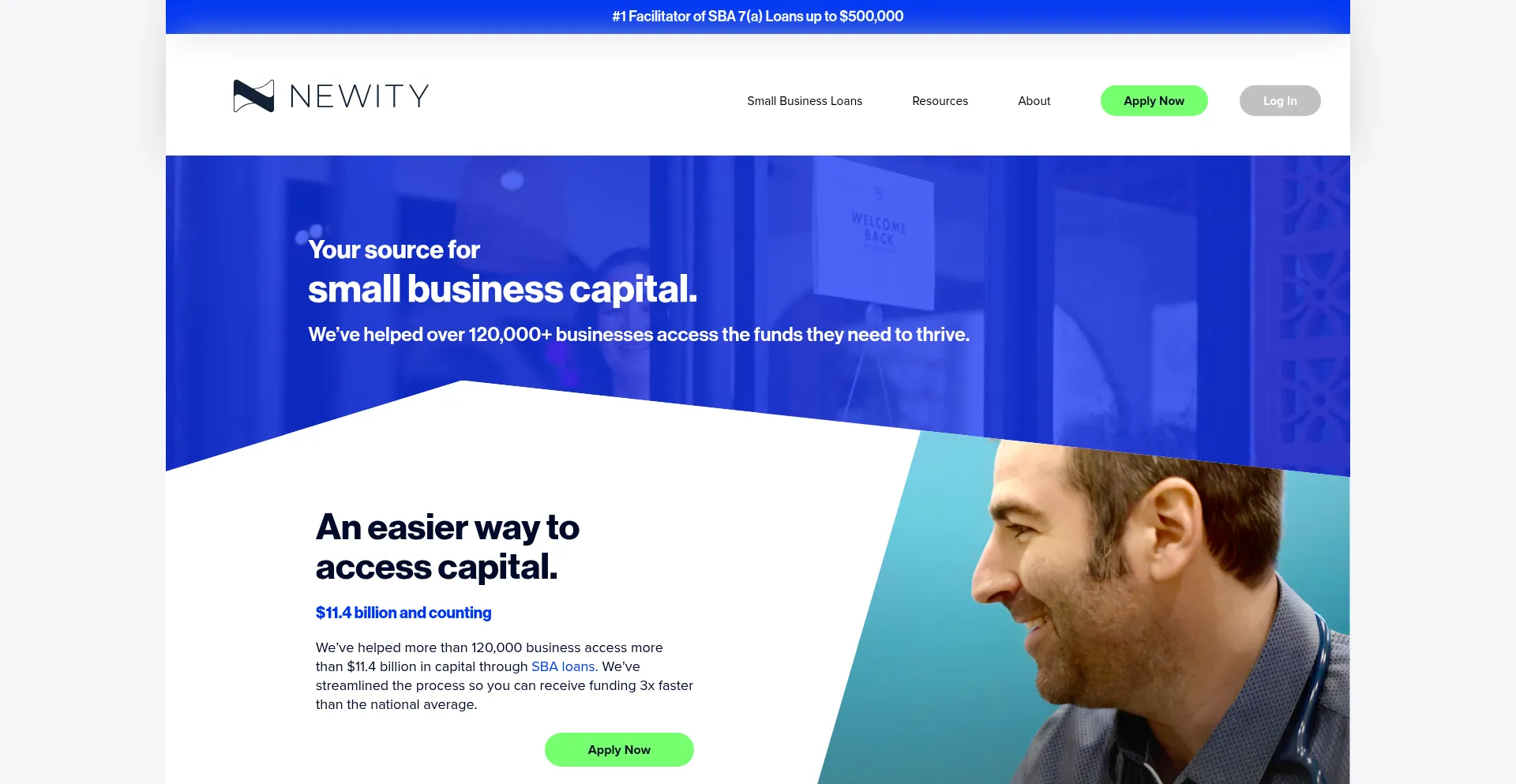 Website screenshot of Newitymarket.com