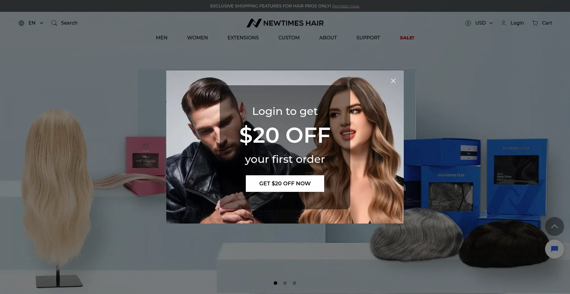 Newtimeshair.com Screenshot