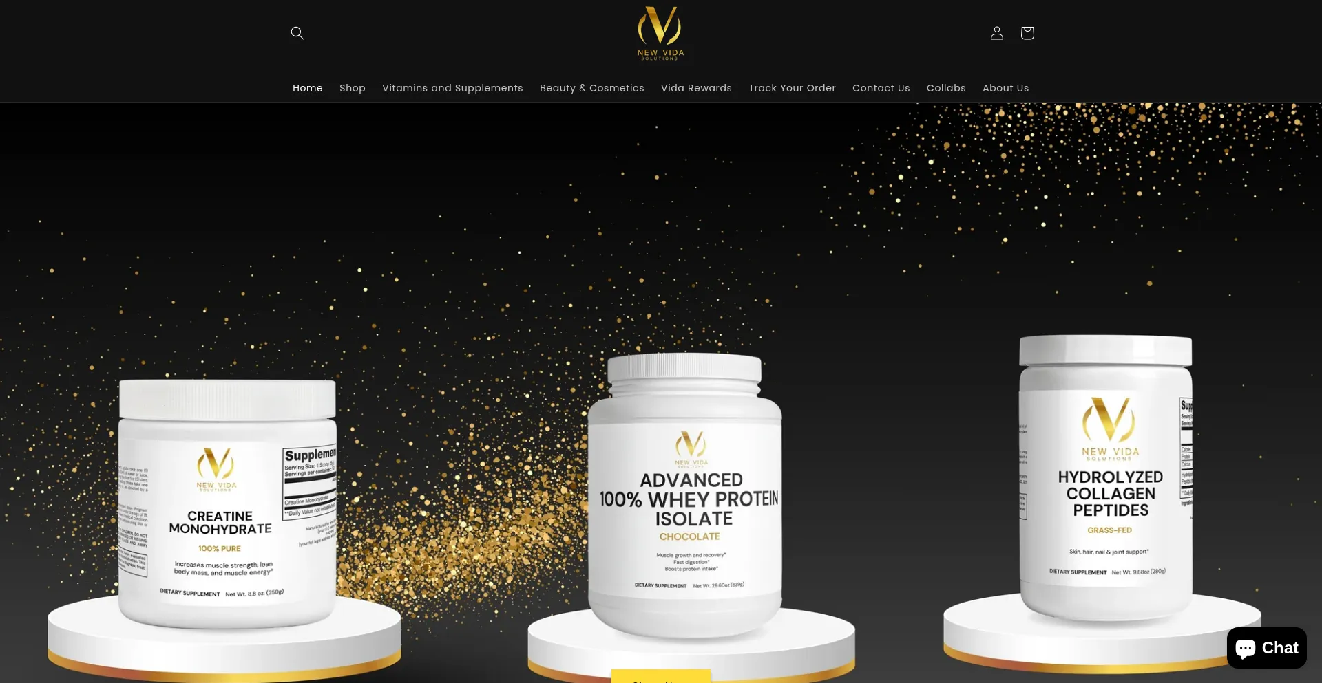 Website screenshot of Newvidafit.com