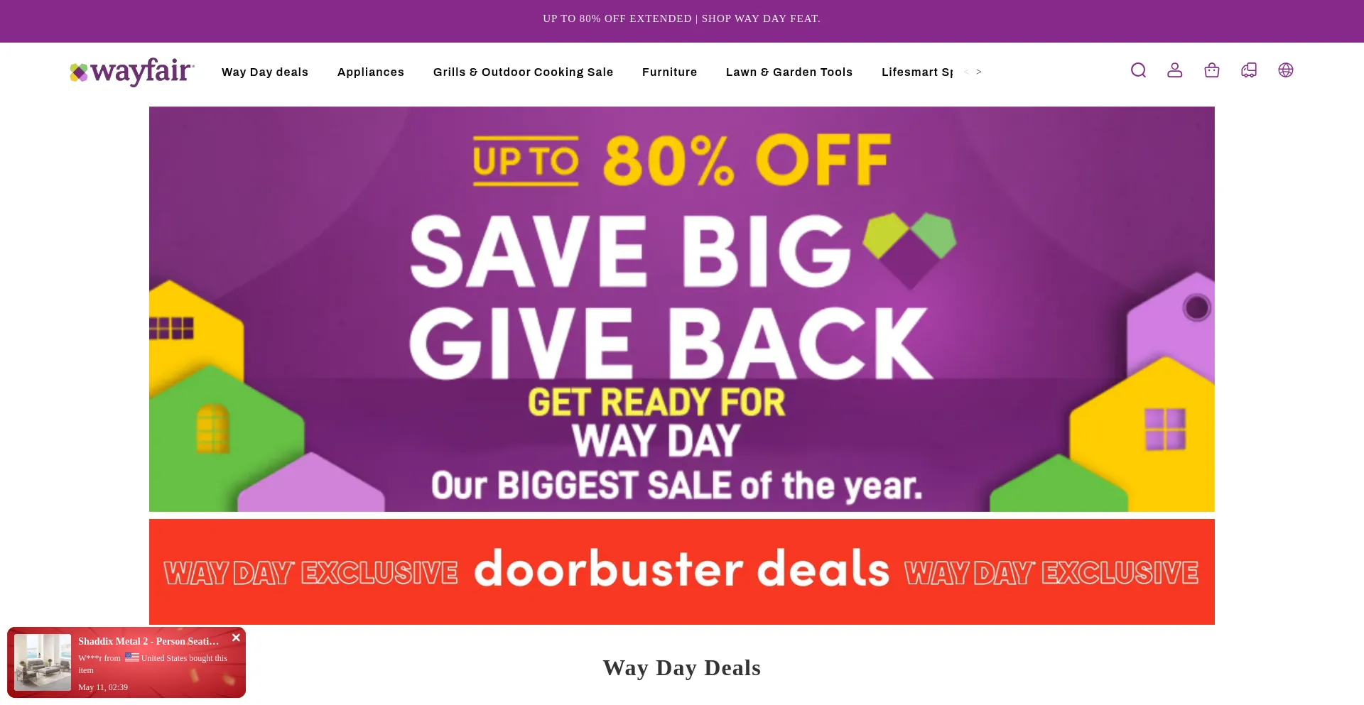 Website screenshot of Newyearsales2025.top
