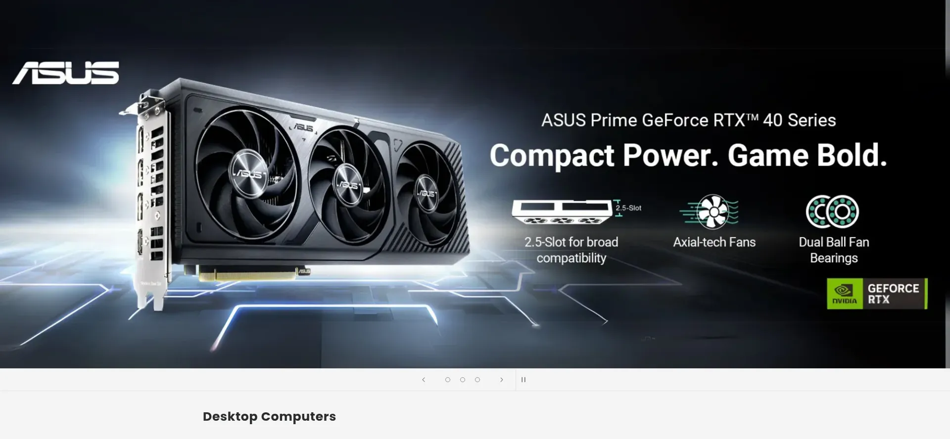 Website screenshot of Nexgencomputing.co.za