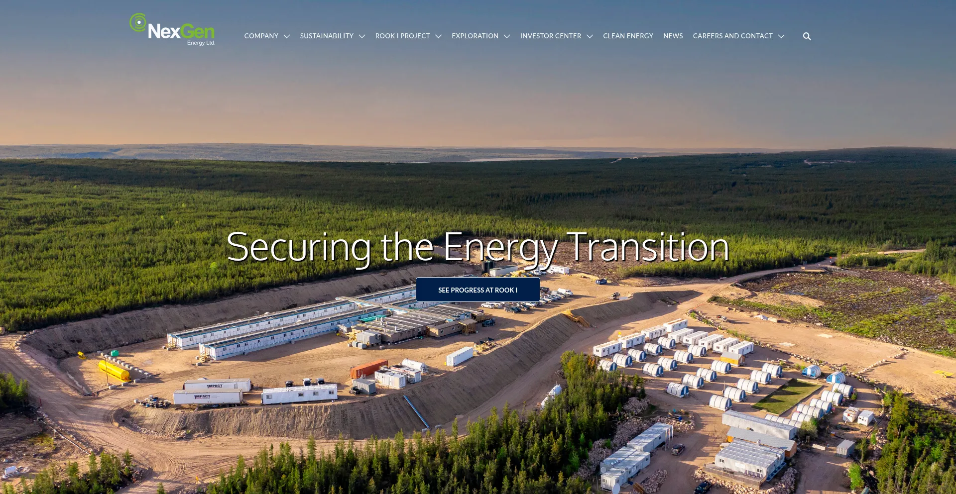 Website screenshot of Nexgenenergy.ca