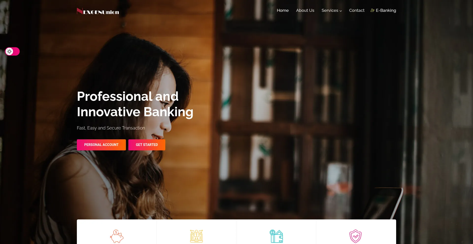 Website screenshot of Nexgenunion.com
