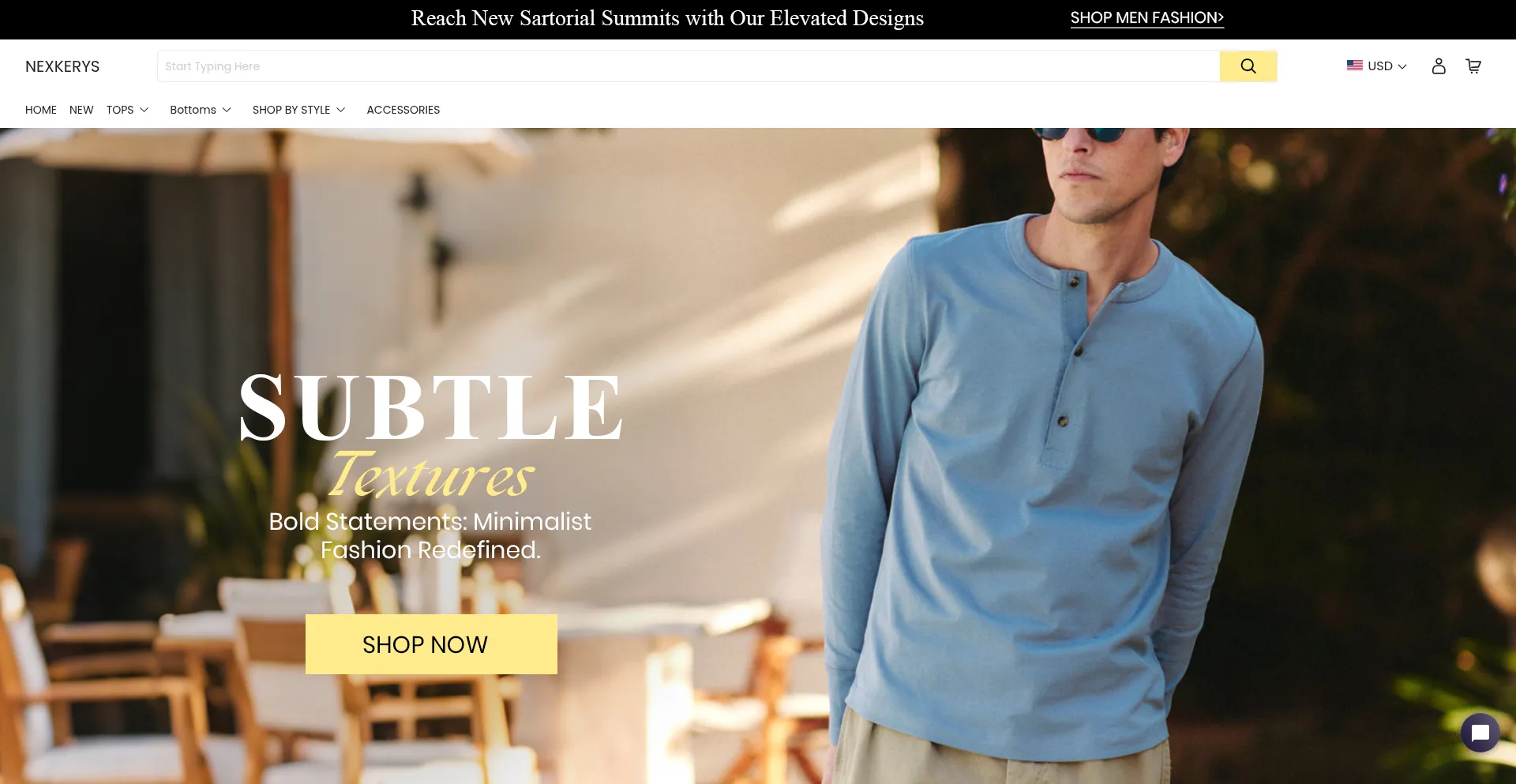 Website screenshot of Nexkerys.com