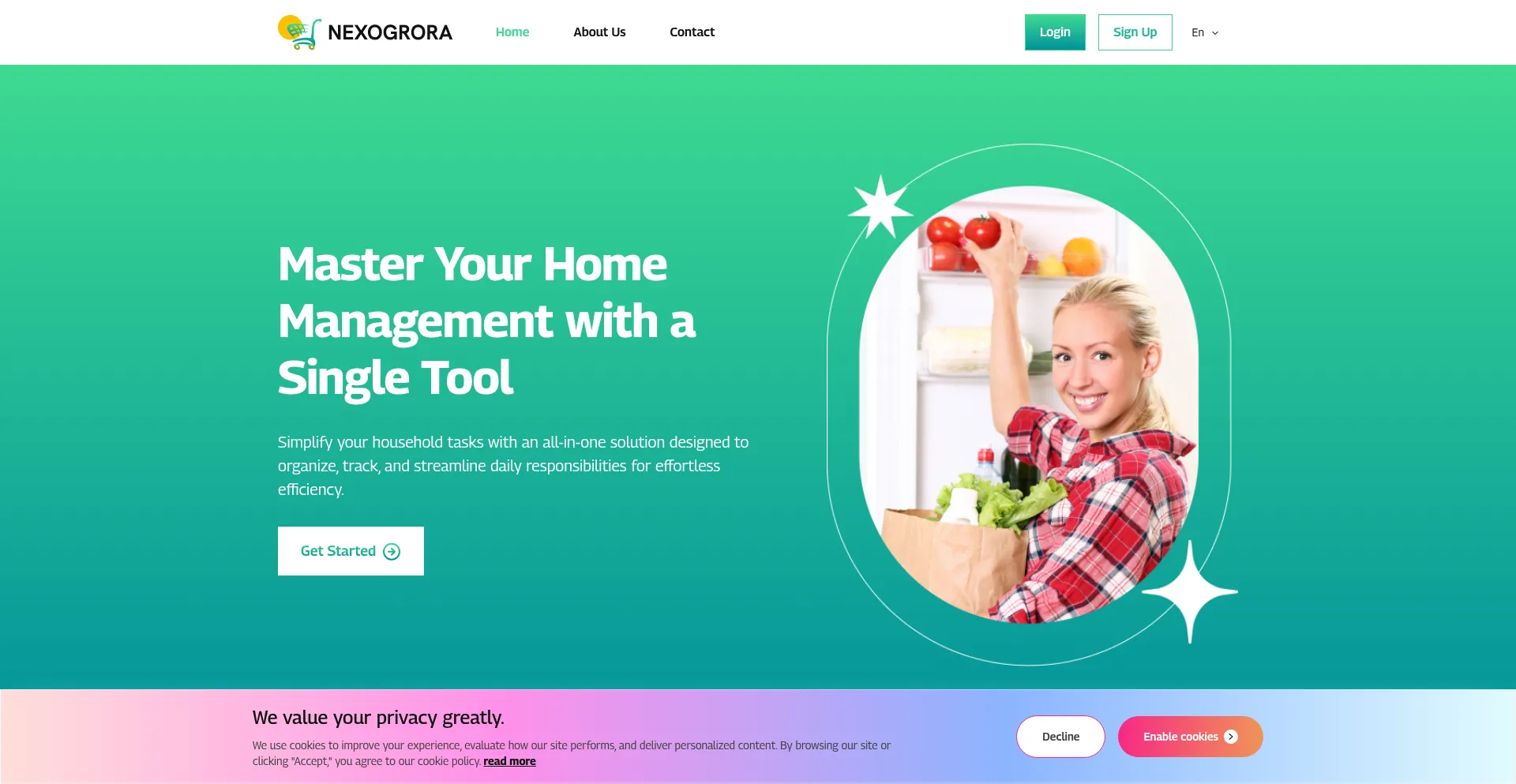 Nexogrora.com Screenshot