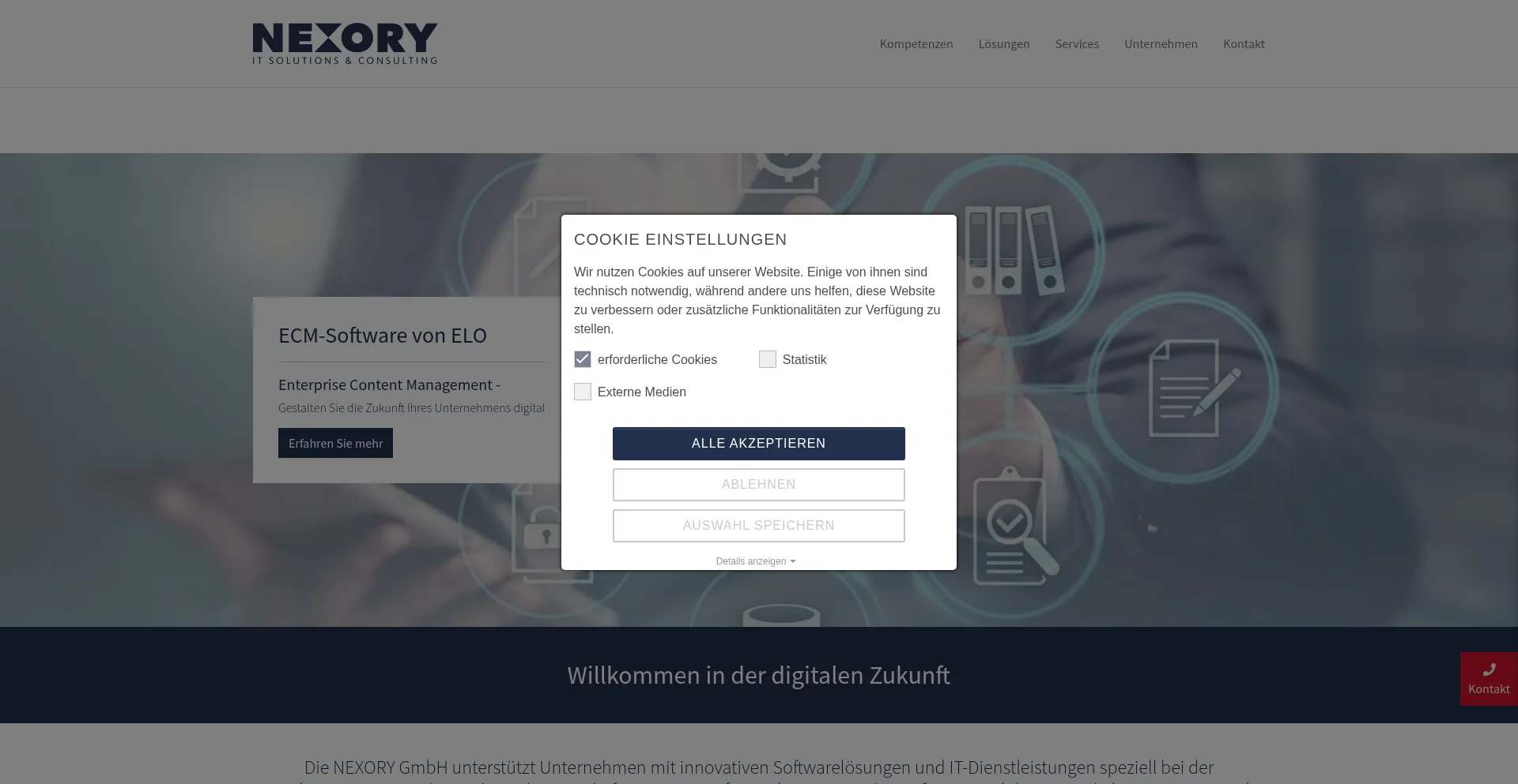 Nexory.com Screenshot