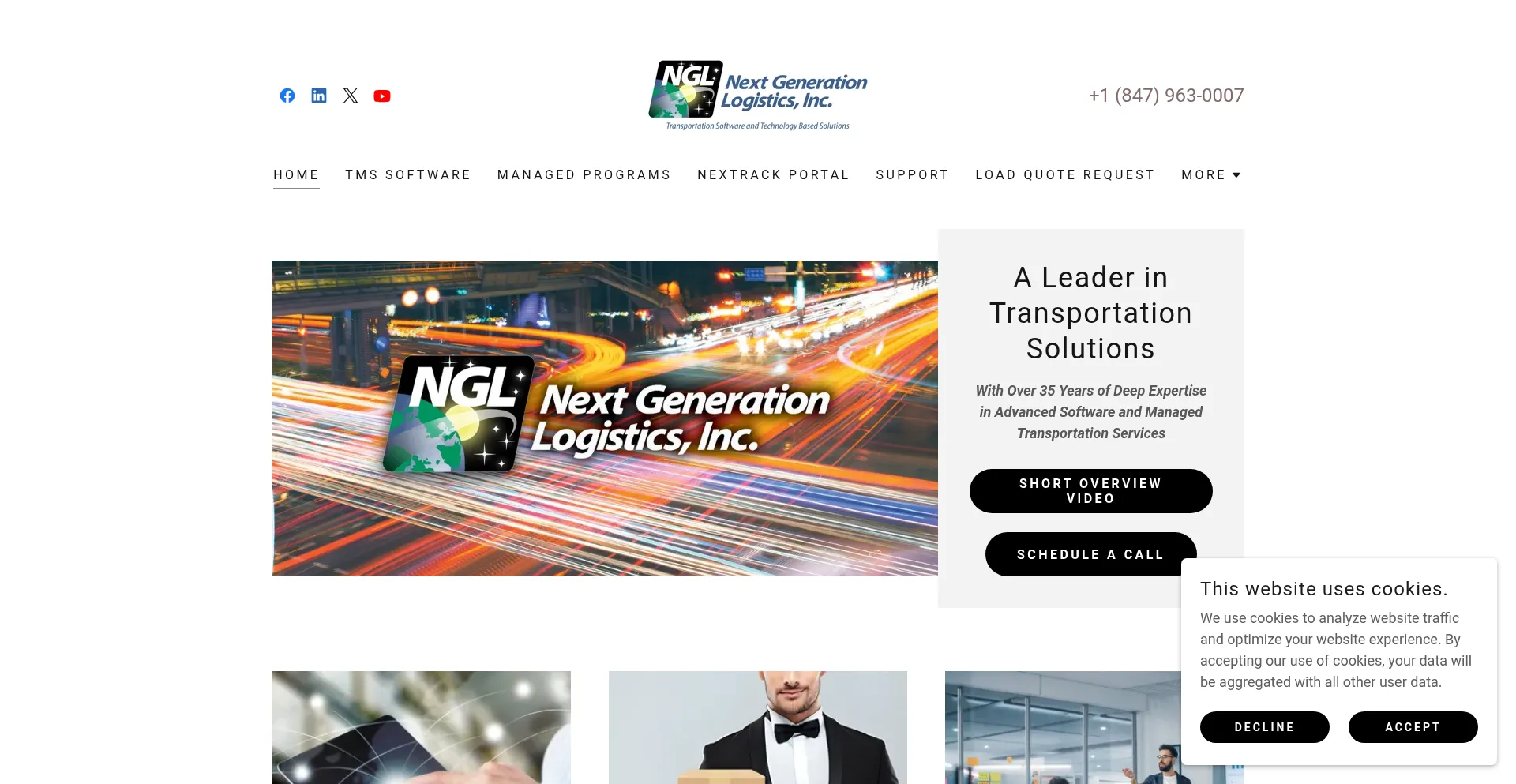 Website screenshot of Nextgeneration.com