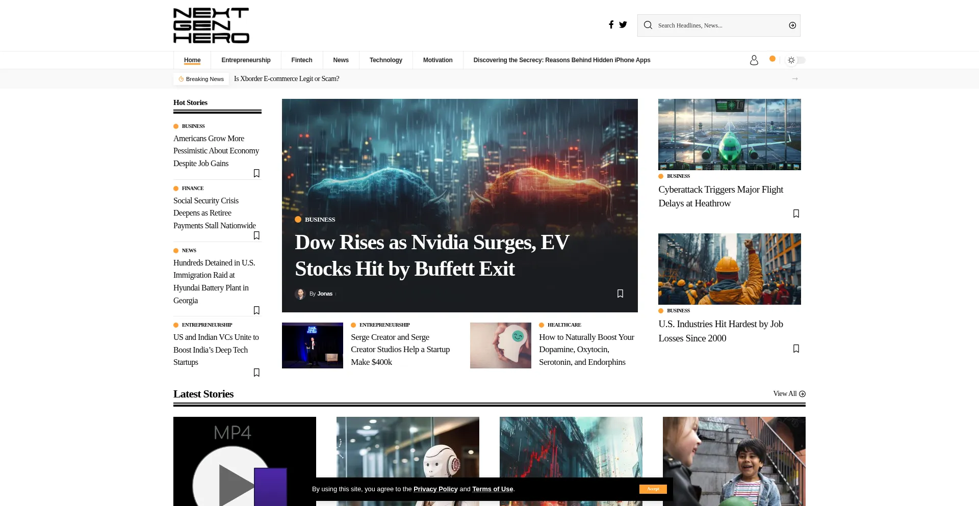 Nextgenhero.io Screenshot