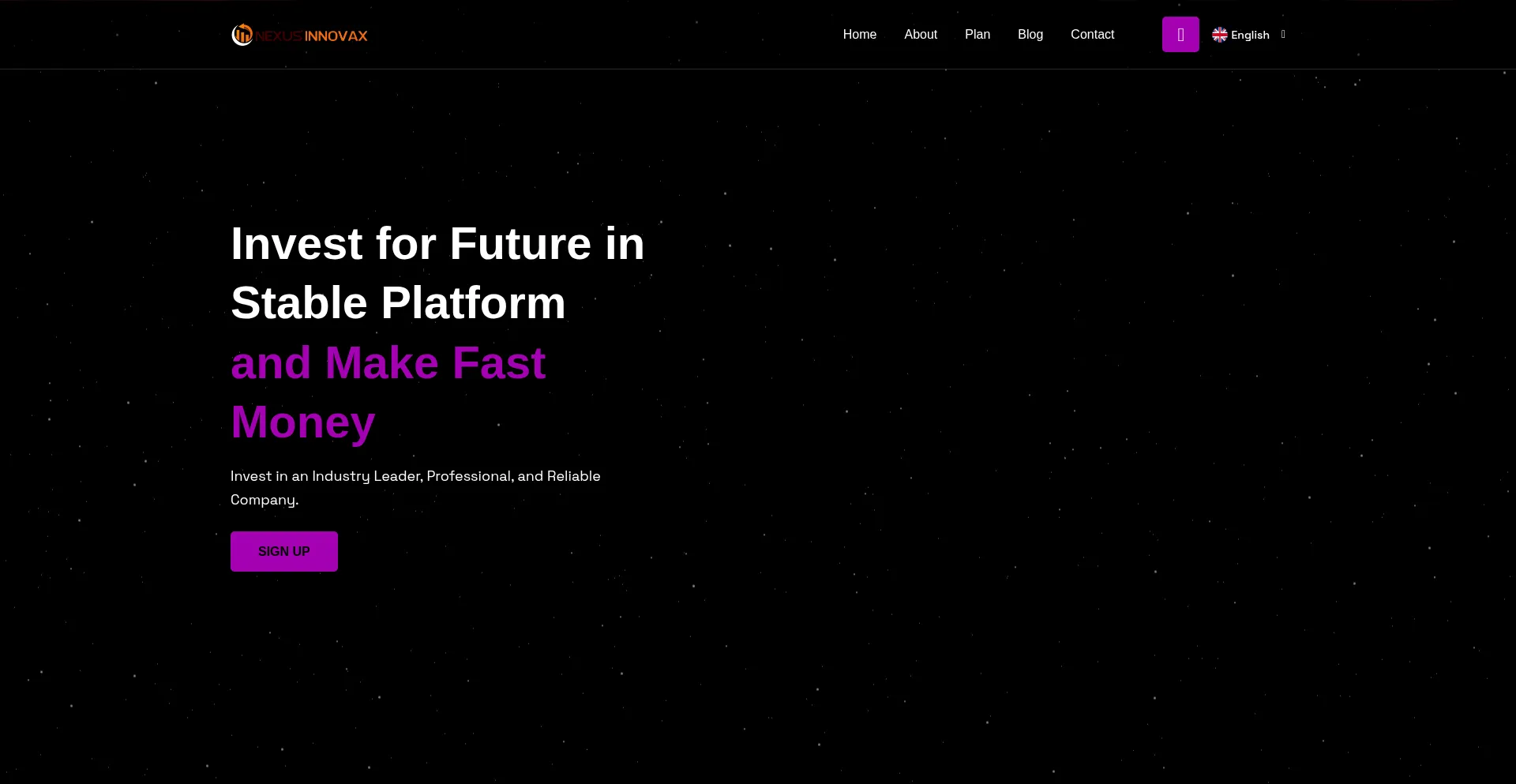Website screenshot of Nexusinnovax.xyz