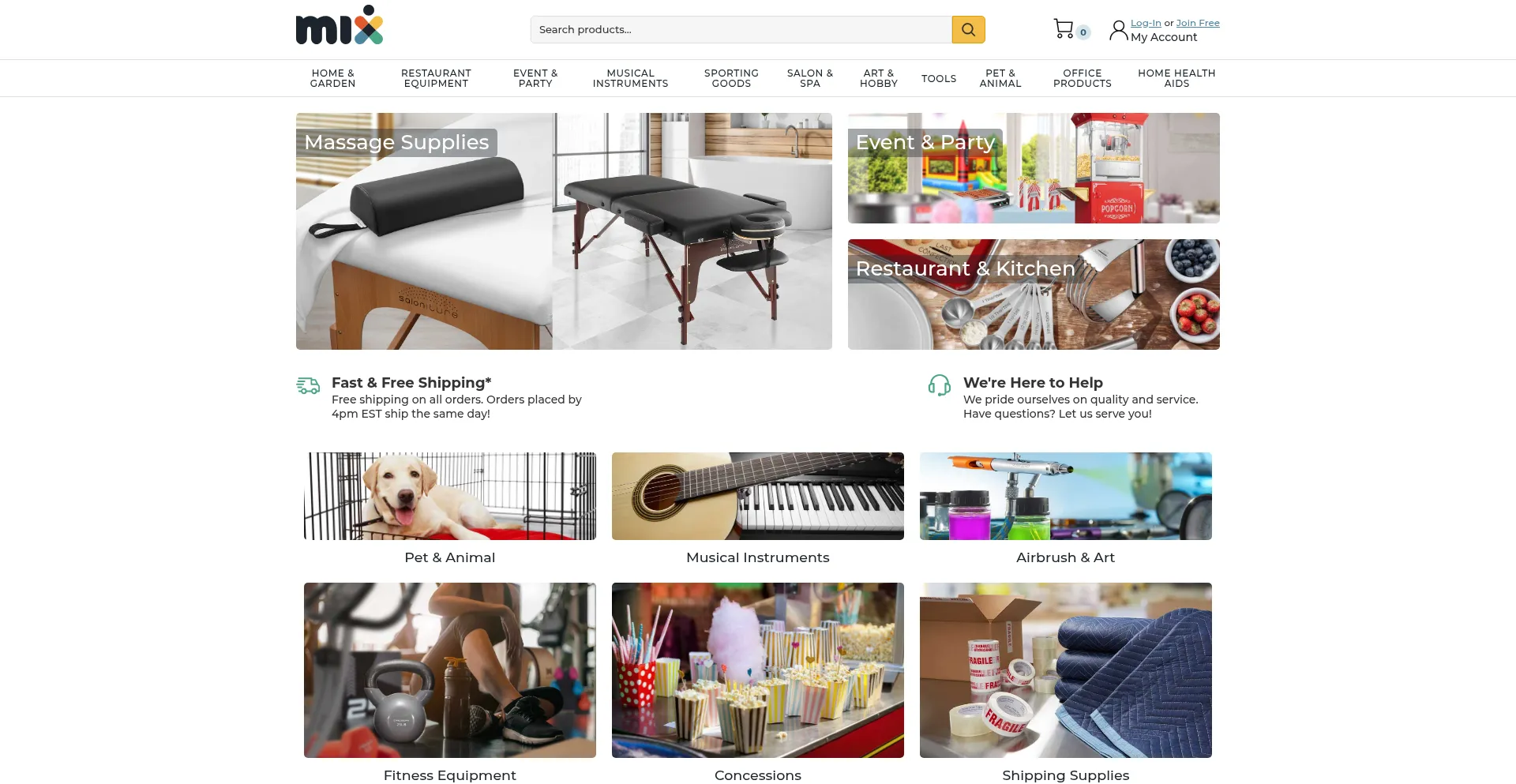 Website screenshot of Nexuswholesale.com