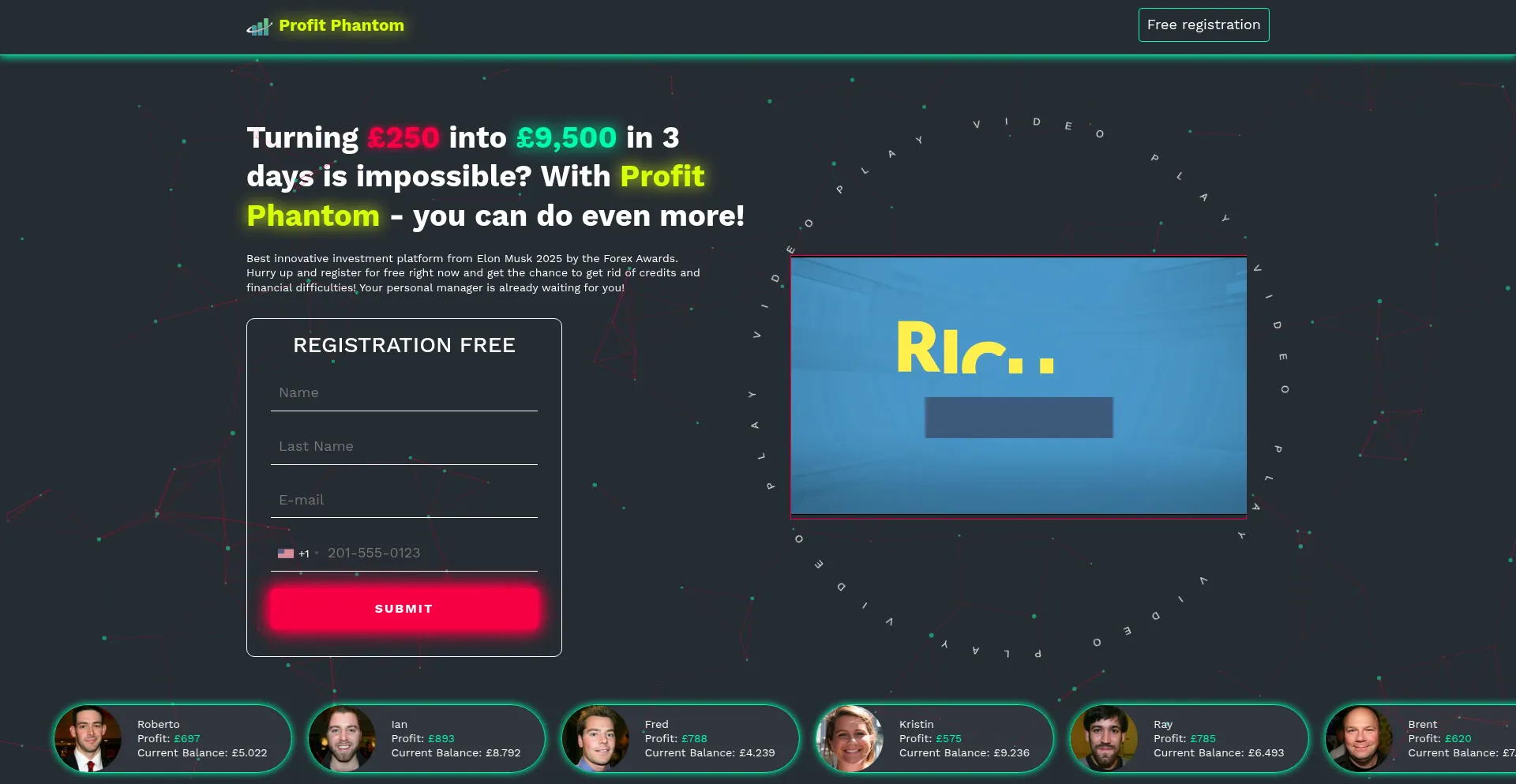 Website screenshot of Nexvortex.digital