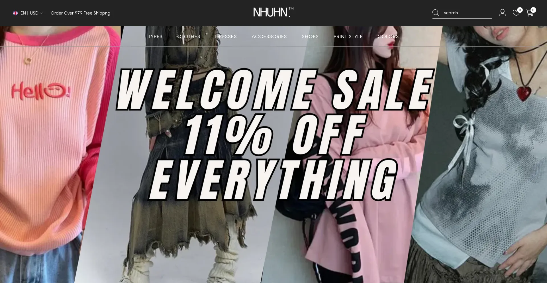 Website screenshot of Nhuhn.com